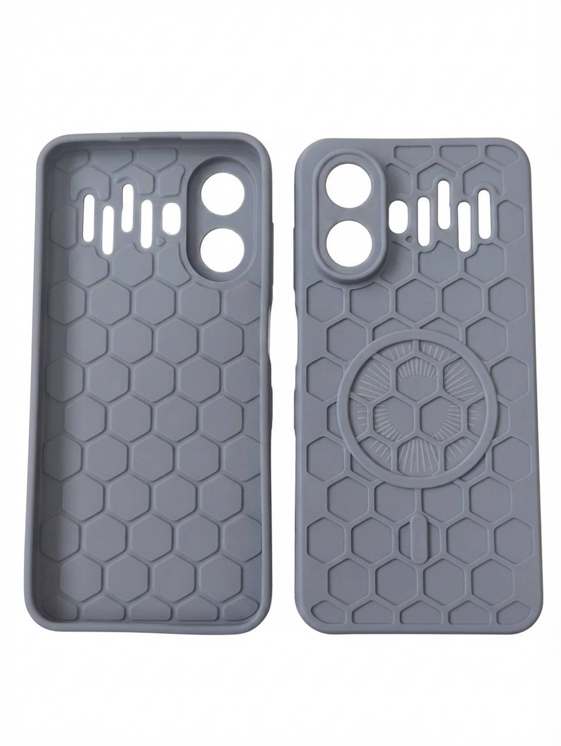 FOUR U COVER Back Cover for AI+ NOVA 2 PRO 5G (Grey) - Image 3