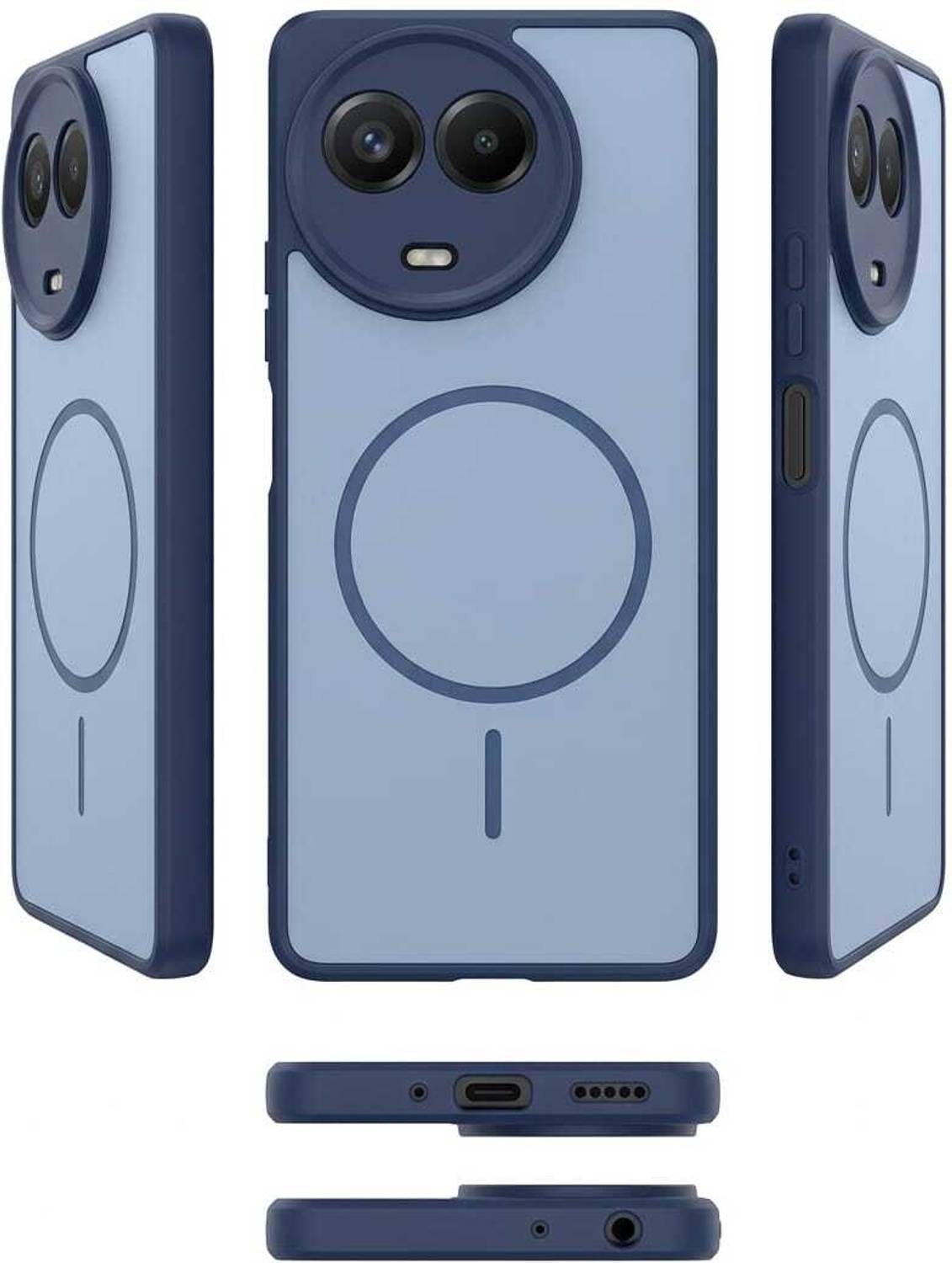 ARSAH Back Cover for REALME 11X Blue - Image 2