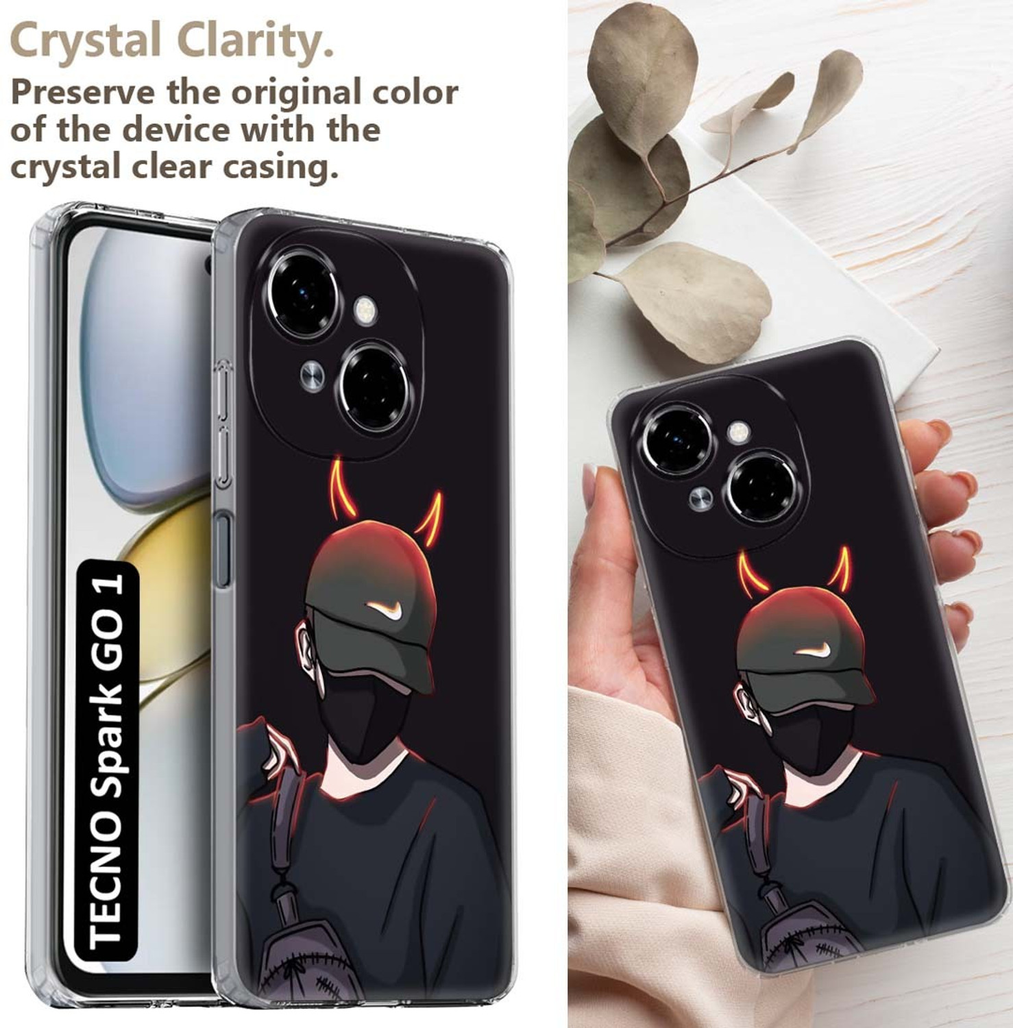 Image of Fashionury Back Cover for TECNO Spark GO 1
