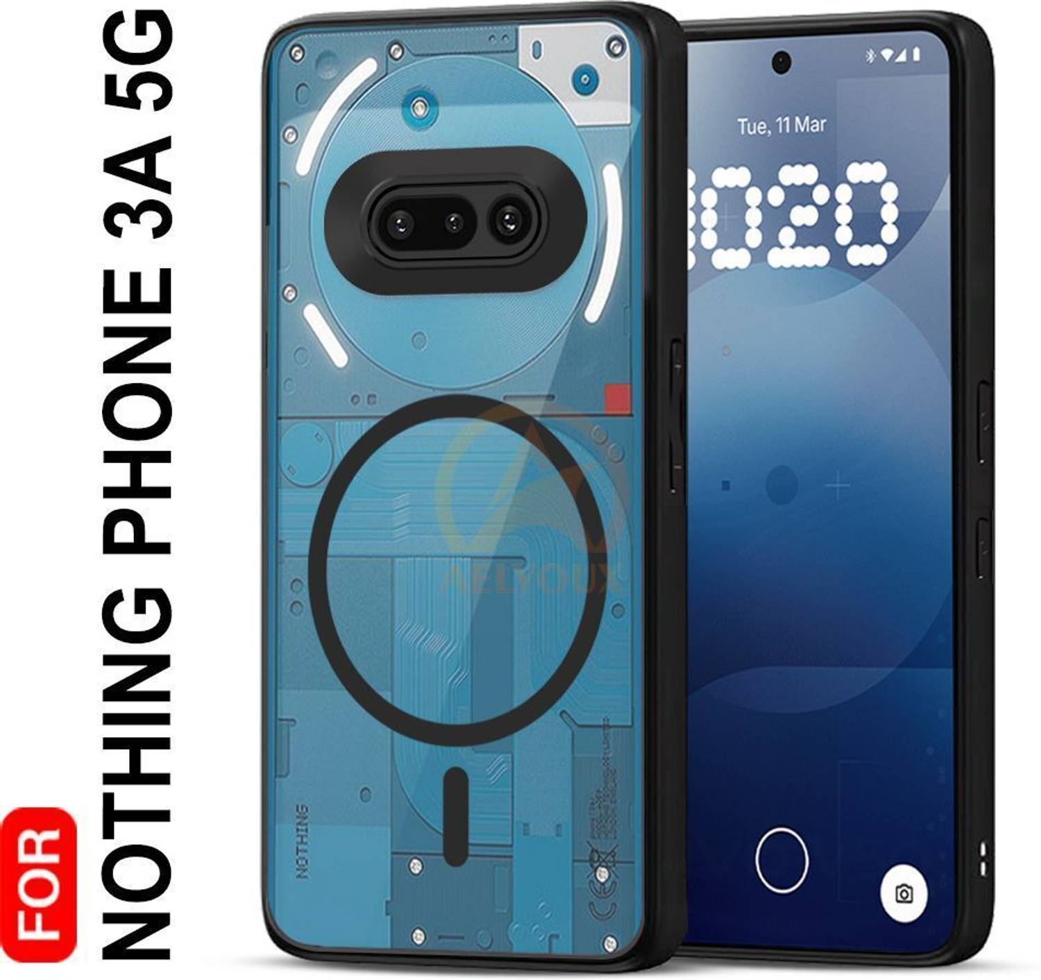 AelVouX Back Cover for Nothing Phone (3a)