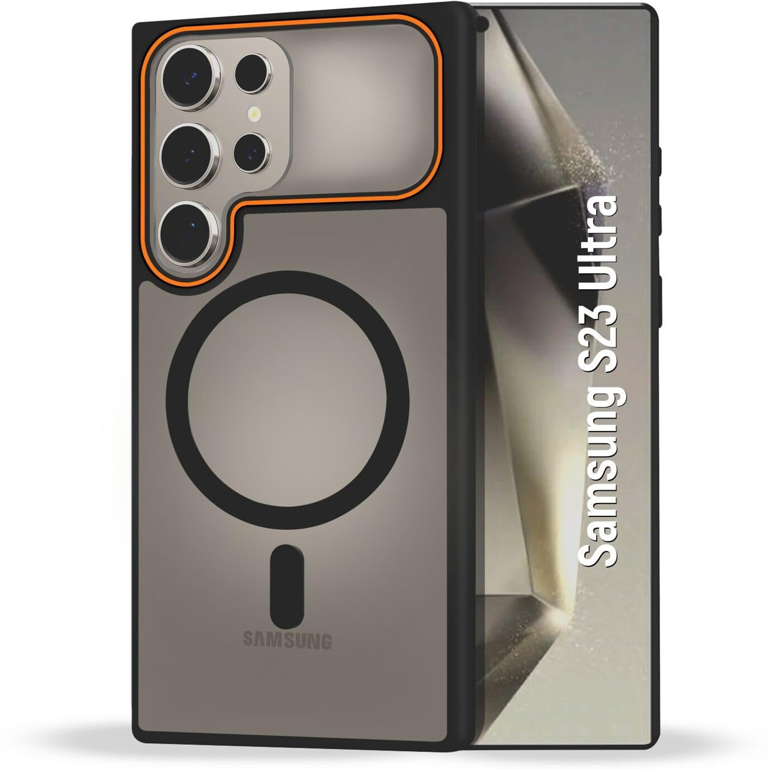 Image of AIBEX Back Cover for Samsung S23 Ultra 5G | Slim Shockproof Back Cover with Camera Lens Protection