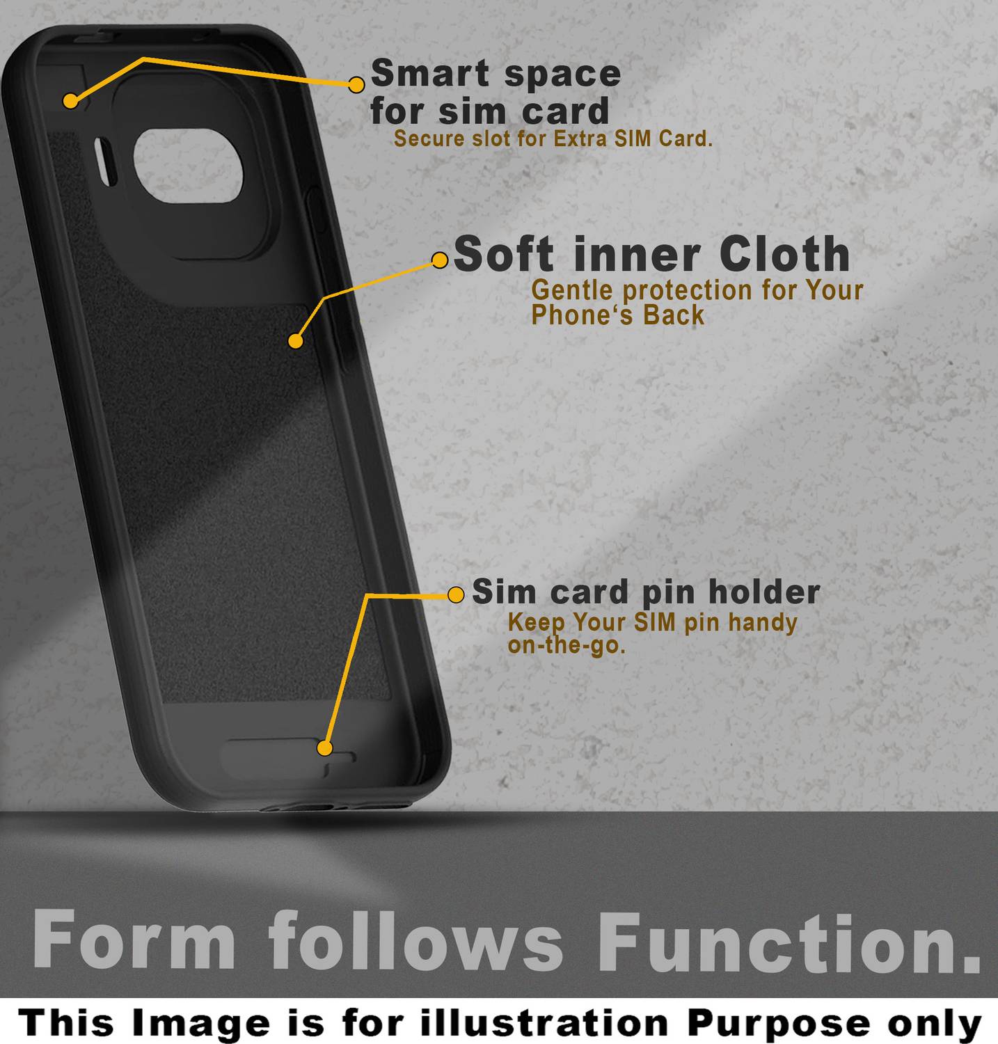 GLOBAL NOMAD Back Cover for vivo S2 Black - Image 5
