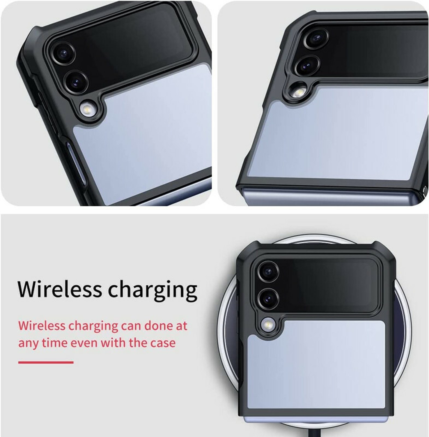 Image of HITFIT Back Cover for Samsung Galaxy Z Flip4 / Samsung Galaxy Z Flip 4