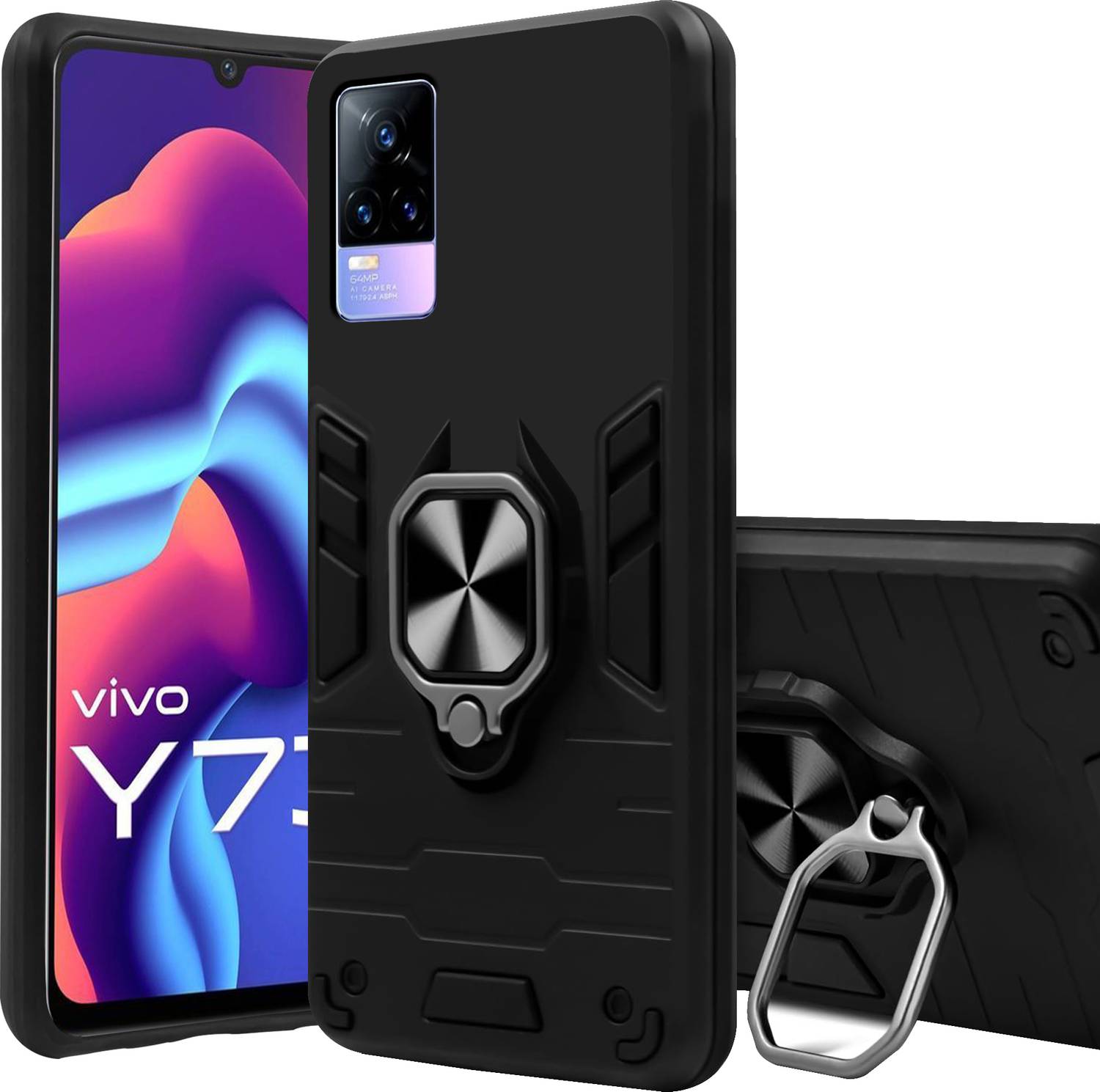 BOZTI Back Cover for Vivo Y73 Black - Image 1