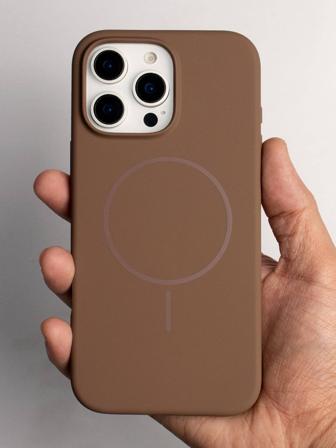 RISING BYTE Back Cover for iPhone 15 Pro Brown - Image 3