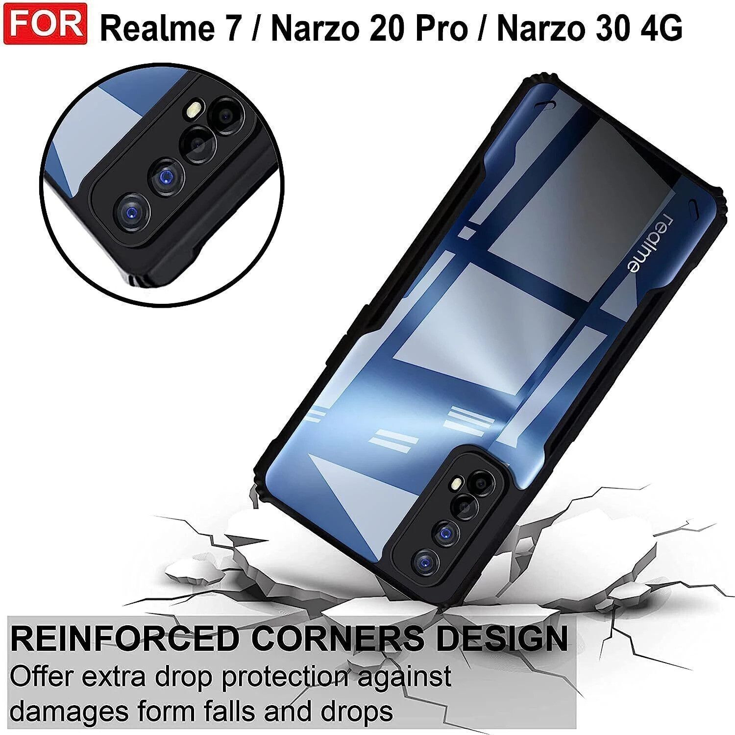 Image of Micvir Back Cover for Realme 7