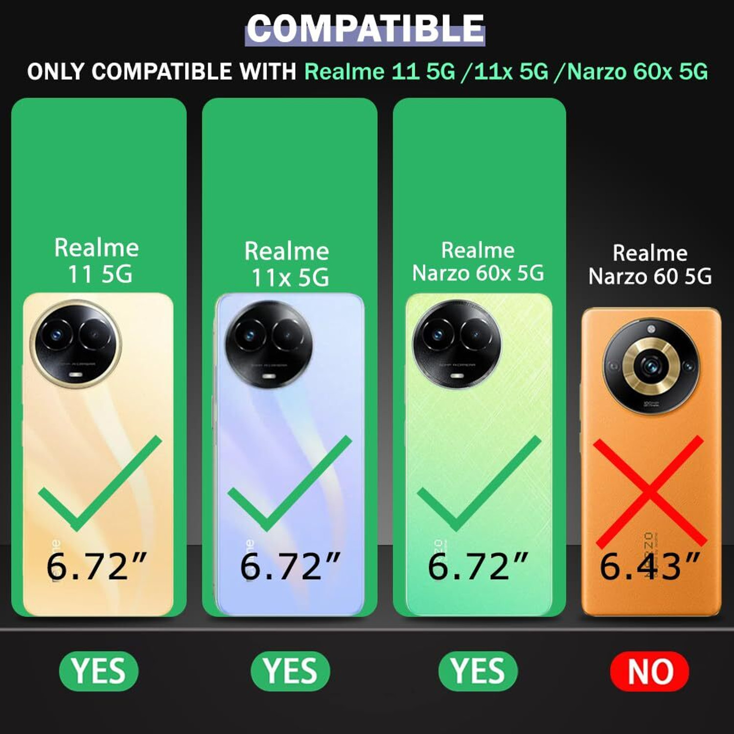 Image of Cover Alive Back Cover for Realme 11x 5G