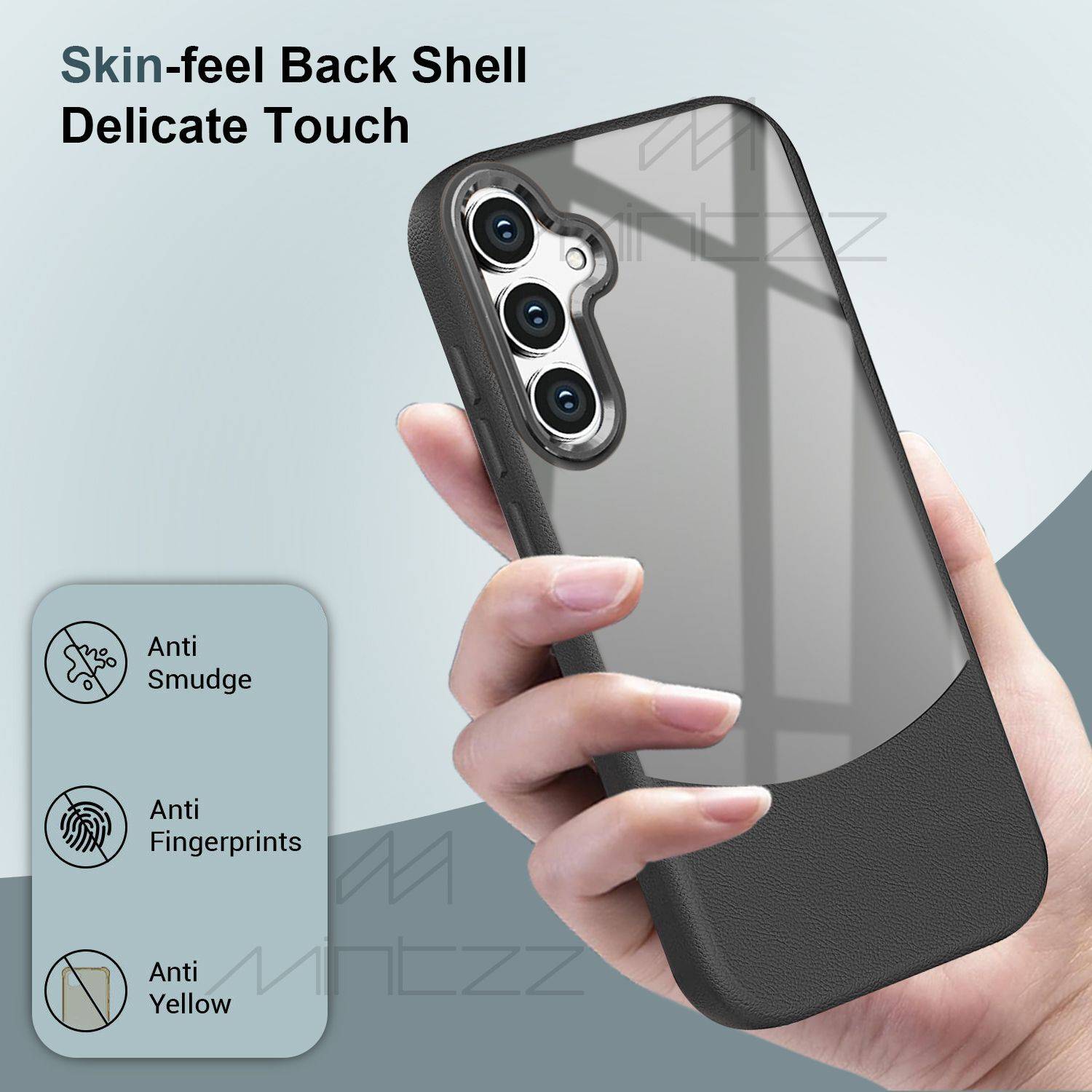 Mintzz Back Cover for Samsung Galaxy A35 5G Black - Image 2