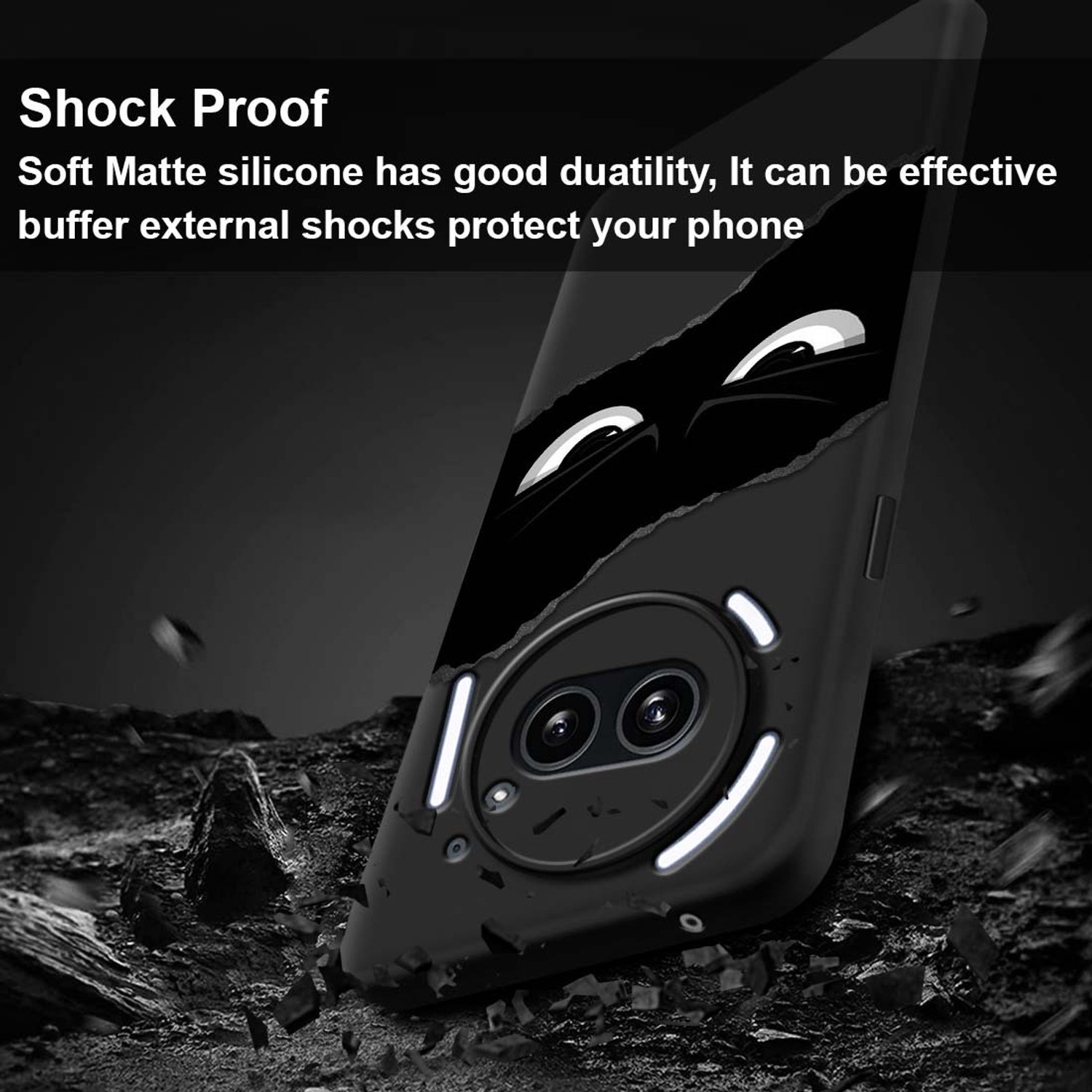 Image of Fashionury LUXE Back Cover for Nothing Phone (2a) 5G (Multicolor, Grip Case, Rubber, Pack of: 1)