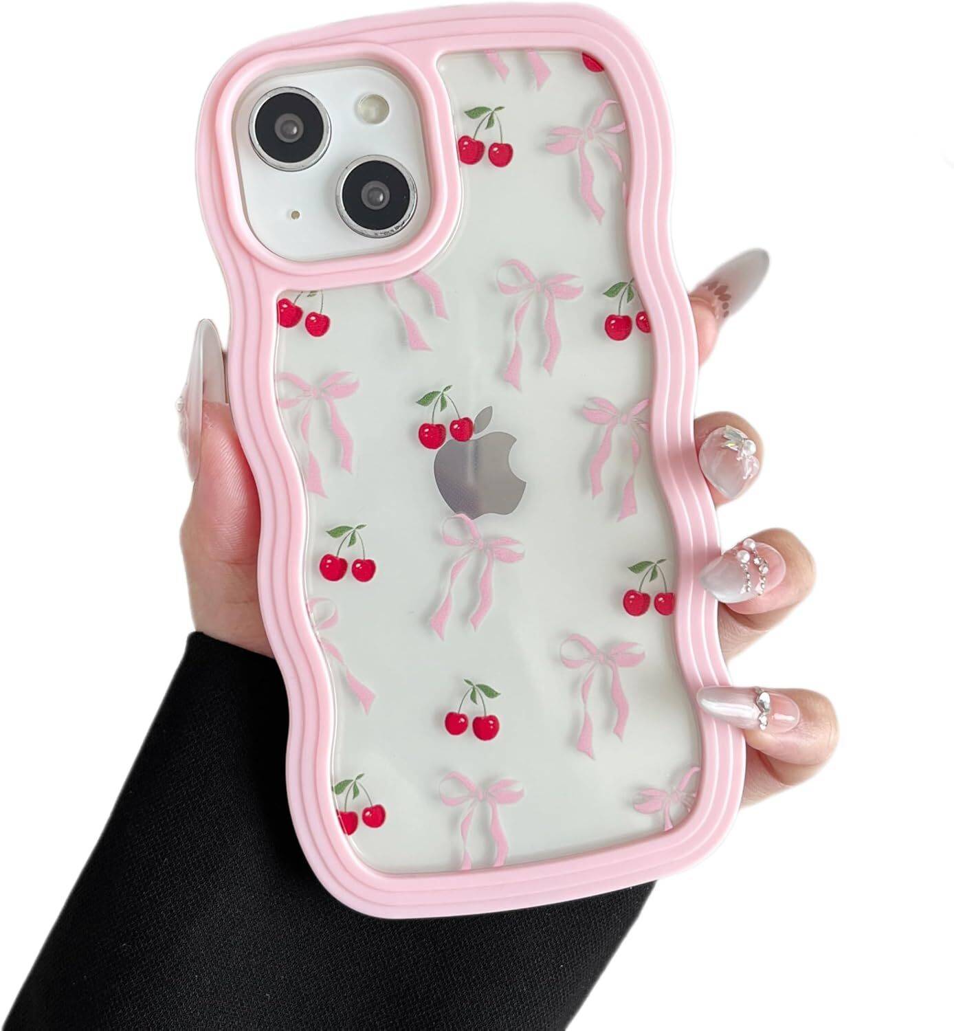 AGRONA Back Cover for Apple iPhone 13 | Premium Floral Transparent, Cute Aesthetic Flower Design Case for Girls