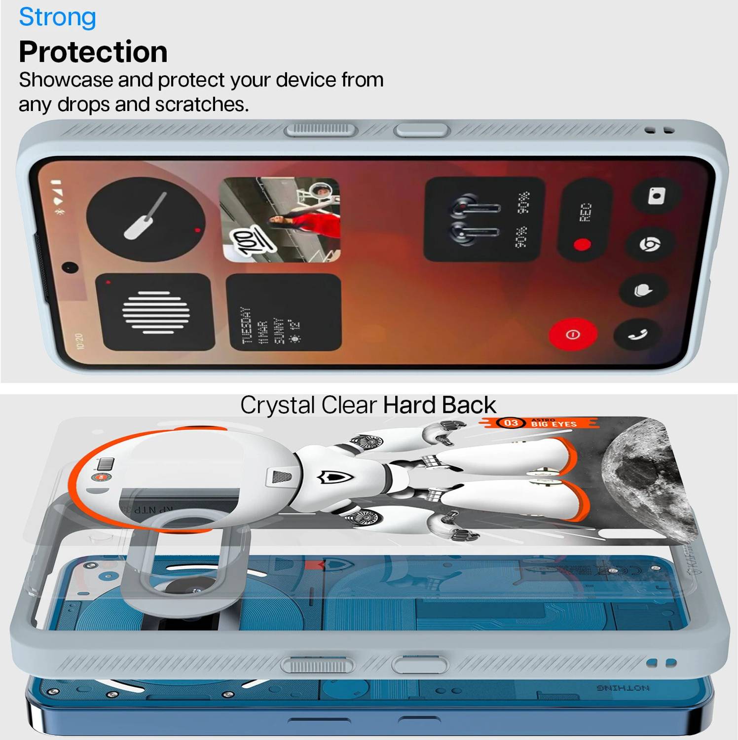 Kapaver Back Cover for Nothing Phone (3a) Gray - Image 3