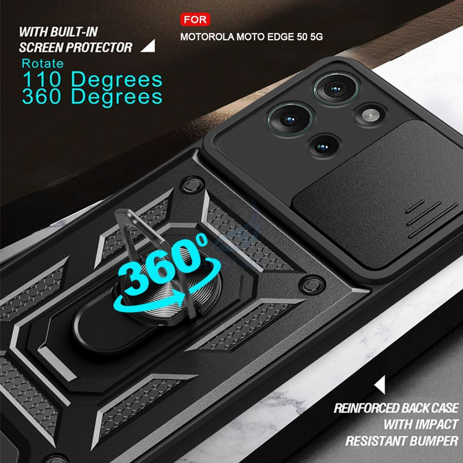 Image of AESTMO Back Cover for Moto Edge 50 5G