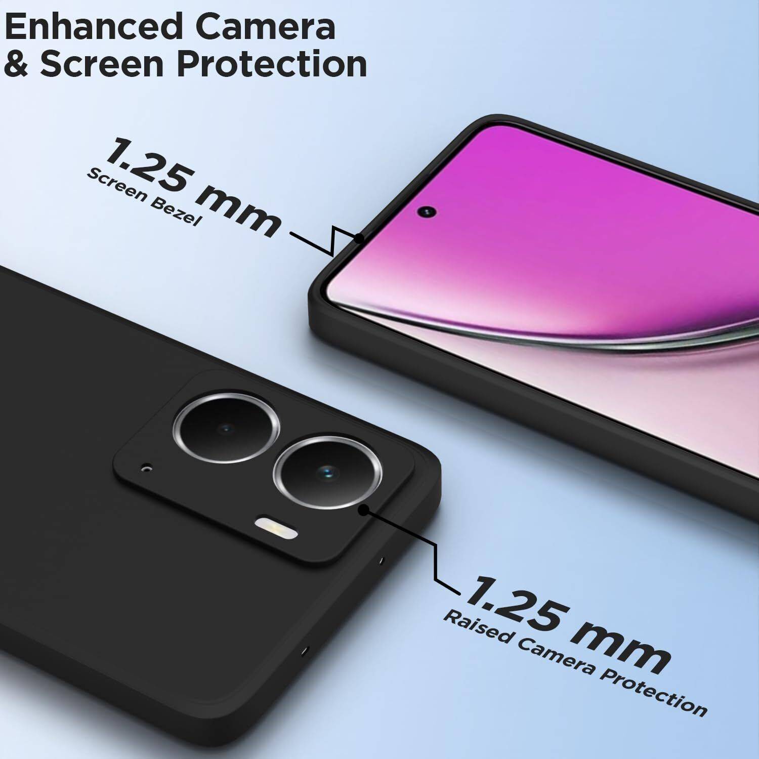 VAPRIF Back Cover for realme P3 5G Black - Image 3