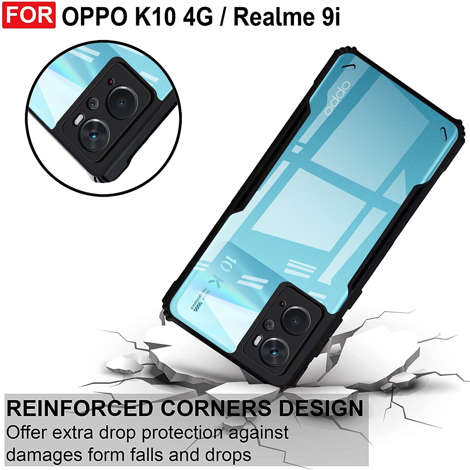 Image of thestands Back Cover for Realme 9i 4G, Oppo K10 4G