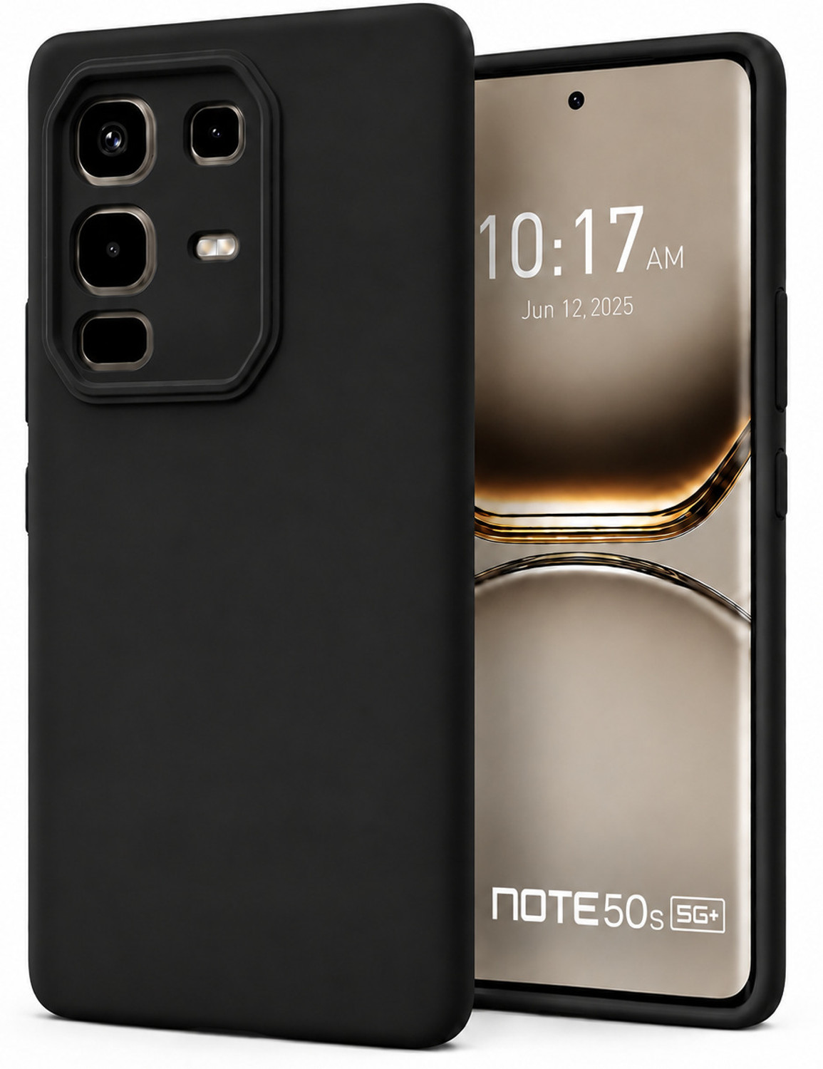 FIRST MART Back Cover for Infinix Note 50s 5G+, Infinix Note 50s 5G+, Solid Silicon Case