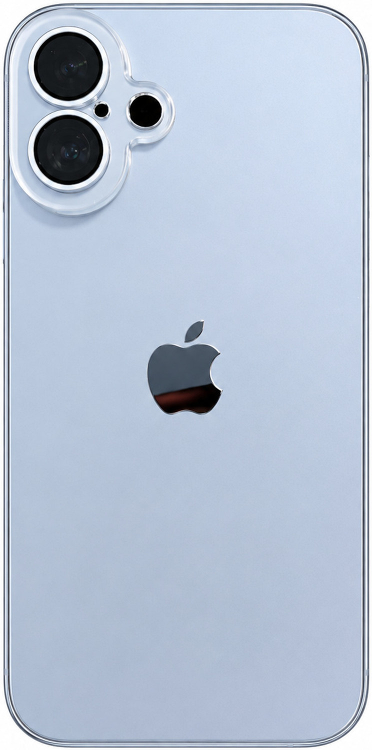 Image of Acceszone Back Cover for Iphone 16 (Blue, Camera Bump Protector, Polycarbonate, Pack of: 1)