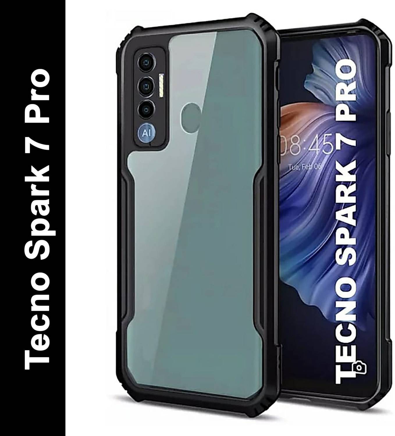 Micvir Back Cover for Tecno Spark 7 Pro