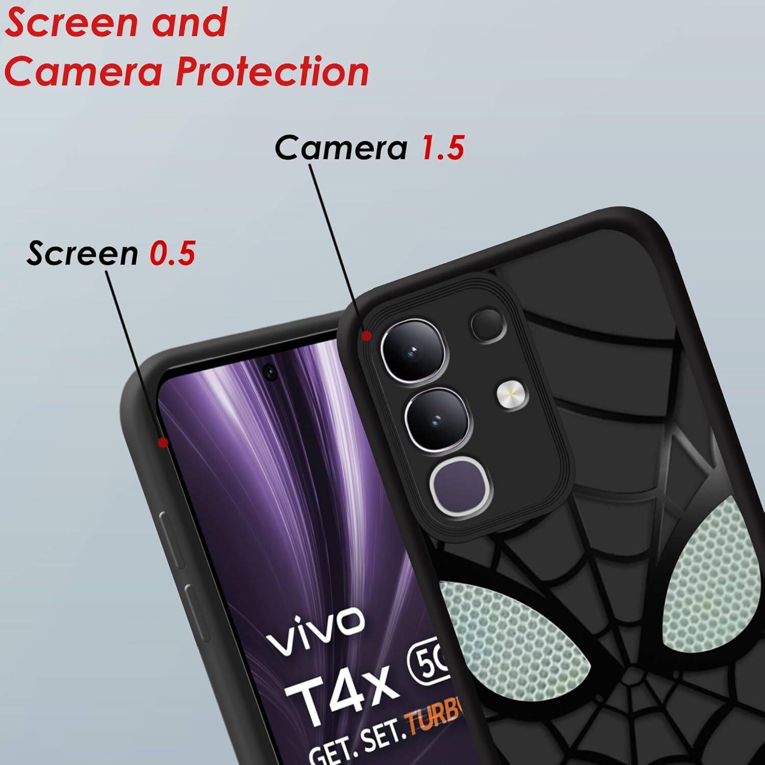 Krish Tech Back Cover for Vivo T4x 5G, Y31 Pro 5G, IQOO Z10x 5G - Image 2