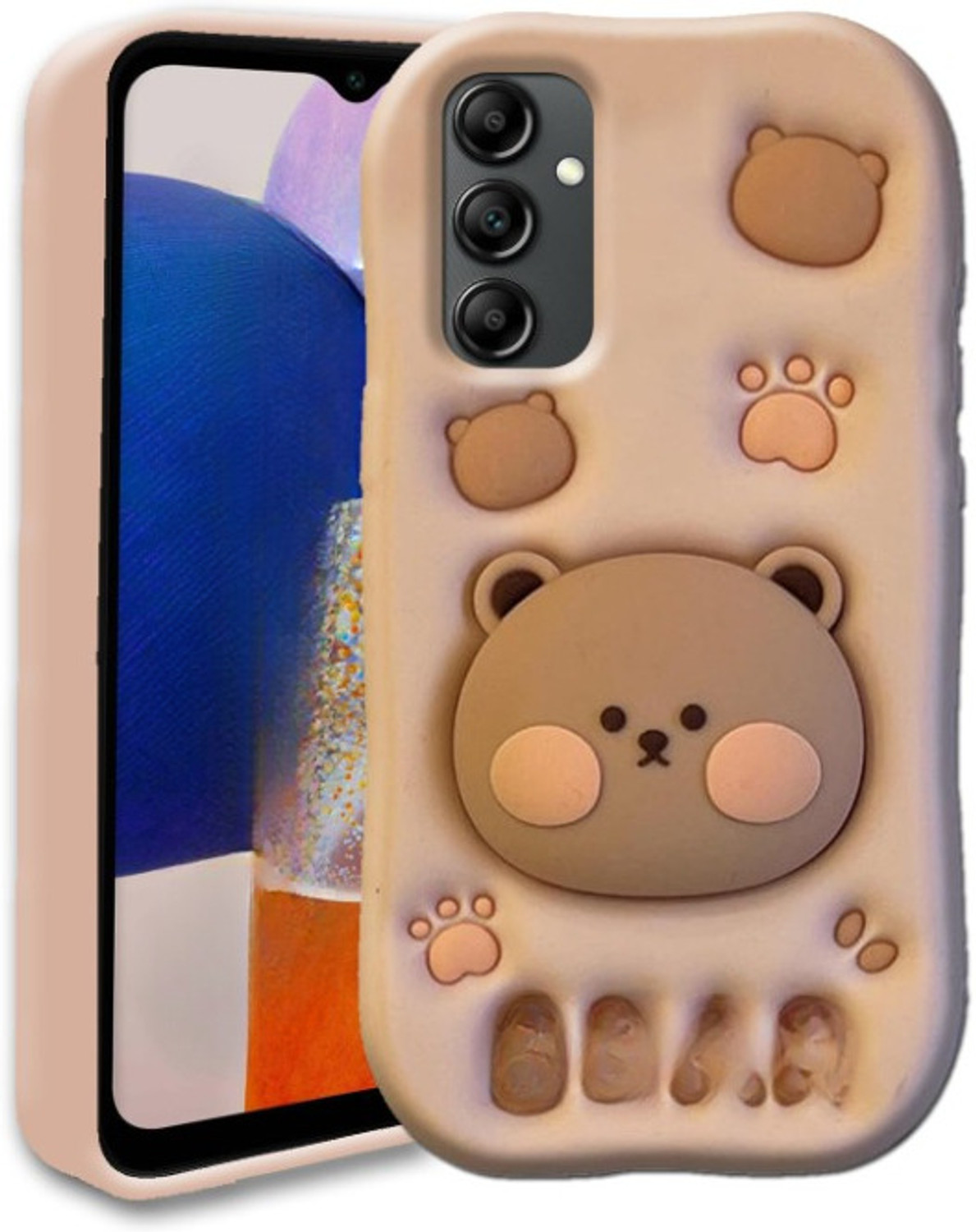 Image of ankSONline Back Cover for SAMSUNG Galaxy A35 5G, 3D Cute Cartoon with Stand