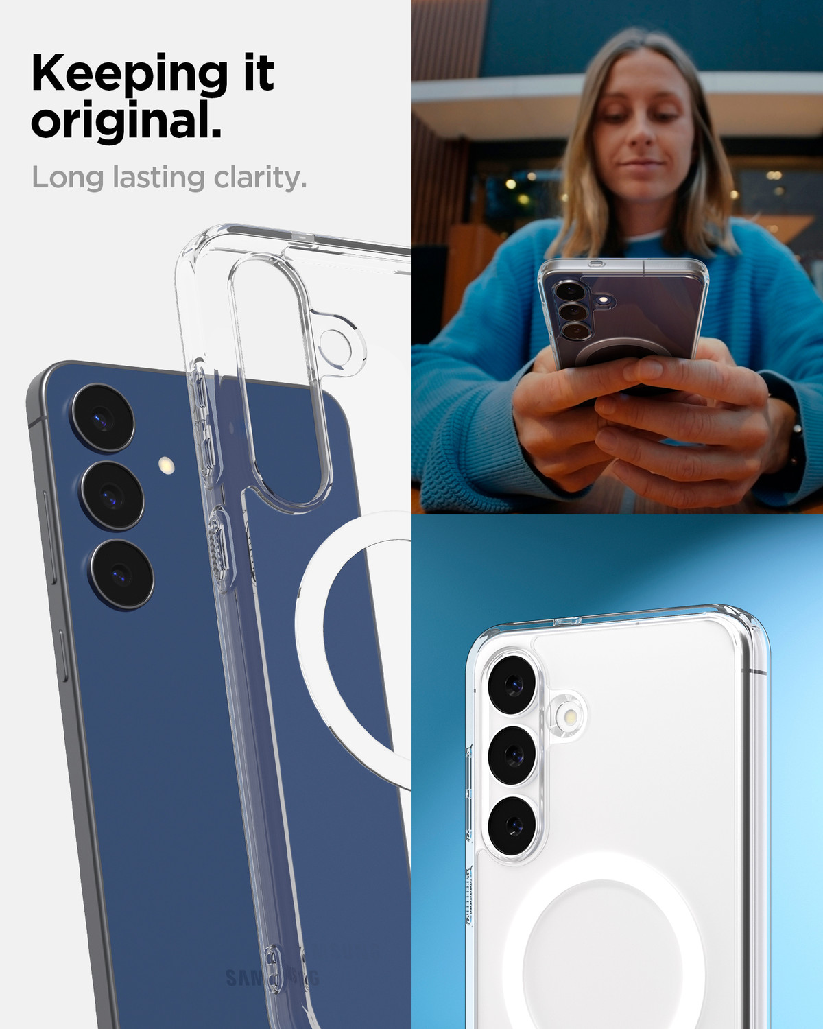 Image of Spigen Ultra Hybrid MagFit Back Cover for Samsung Galaxy S25 FE 5G