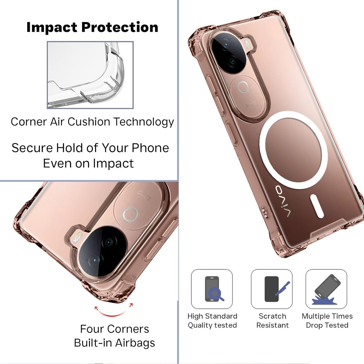 Image of Xolia Back Cover for vivo V40e 5G