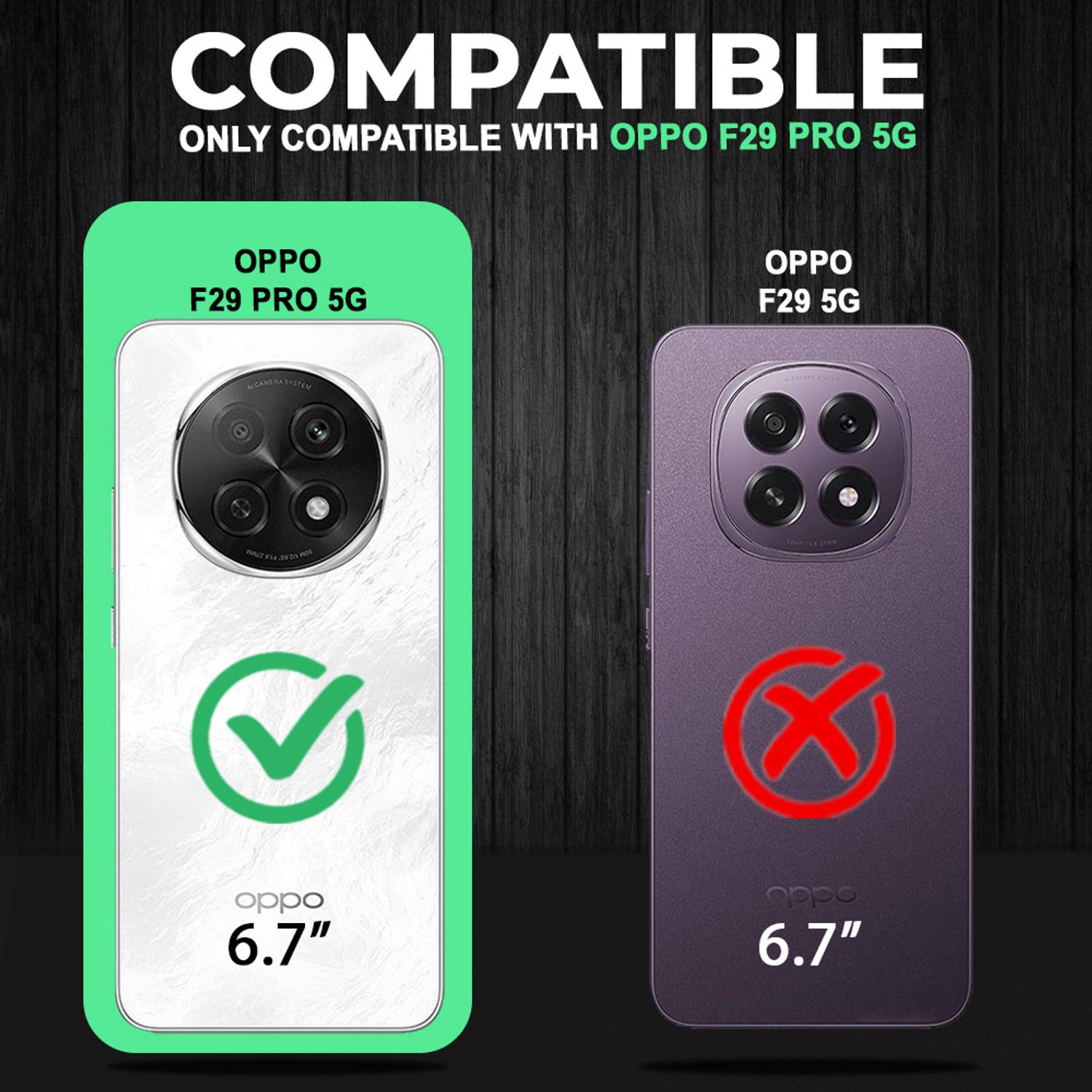 AESTMO Back Cover for Oppo F29 Pro 5G Black - Image 3