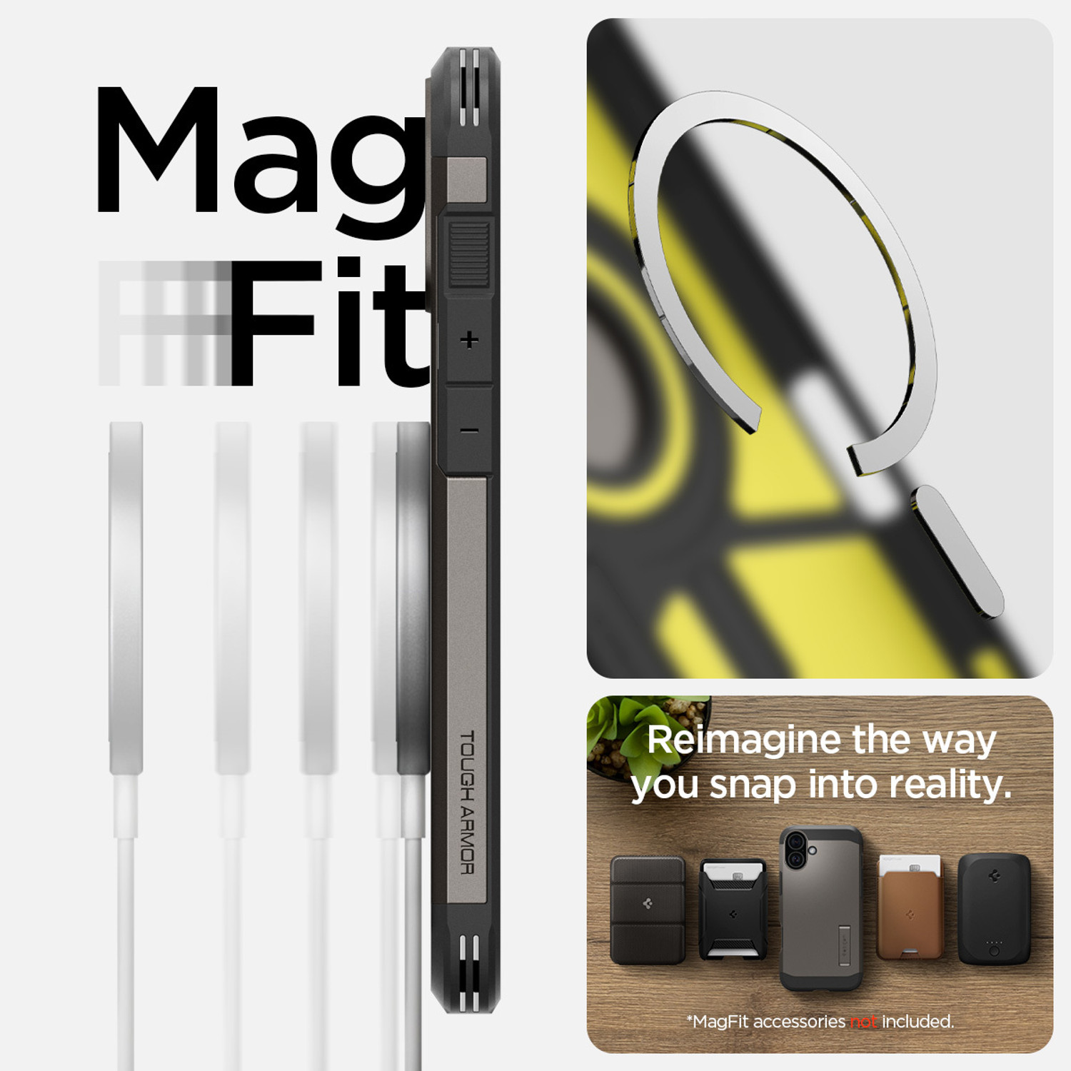 Image of Spigen Tough Armor (AI) MagFit Back Cover for Apple iPhone 16
