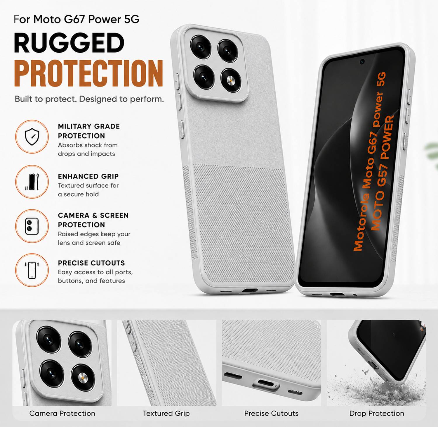 SBMS Back Cover for Motorola Moto G67 Power 5G - Image 3