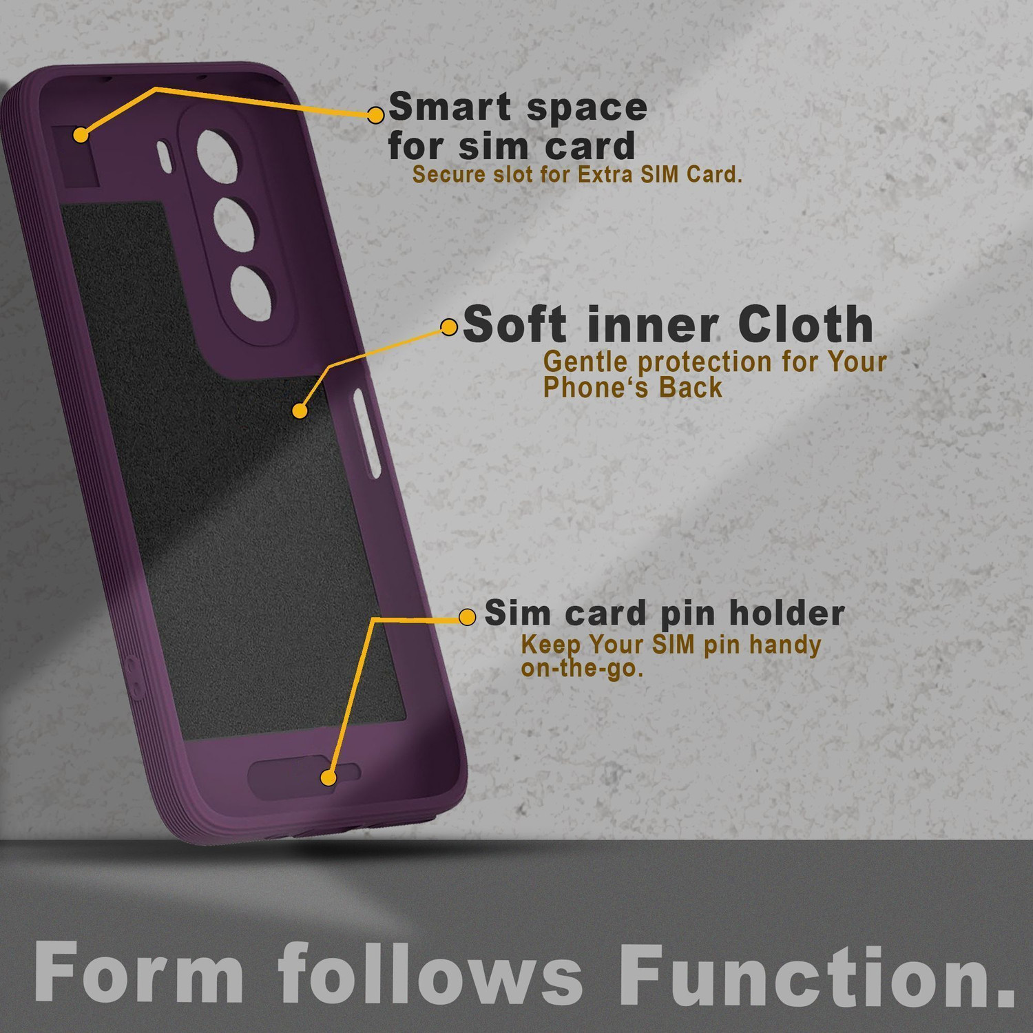 Image of GLOBAL NOMAD Back Cover for RealMe P4x 5G (Purple, Flexible, Silicon, Pack of: 1)