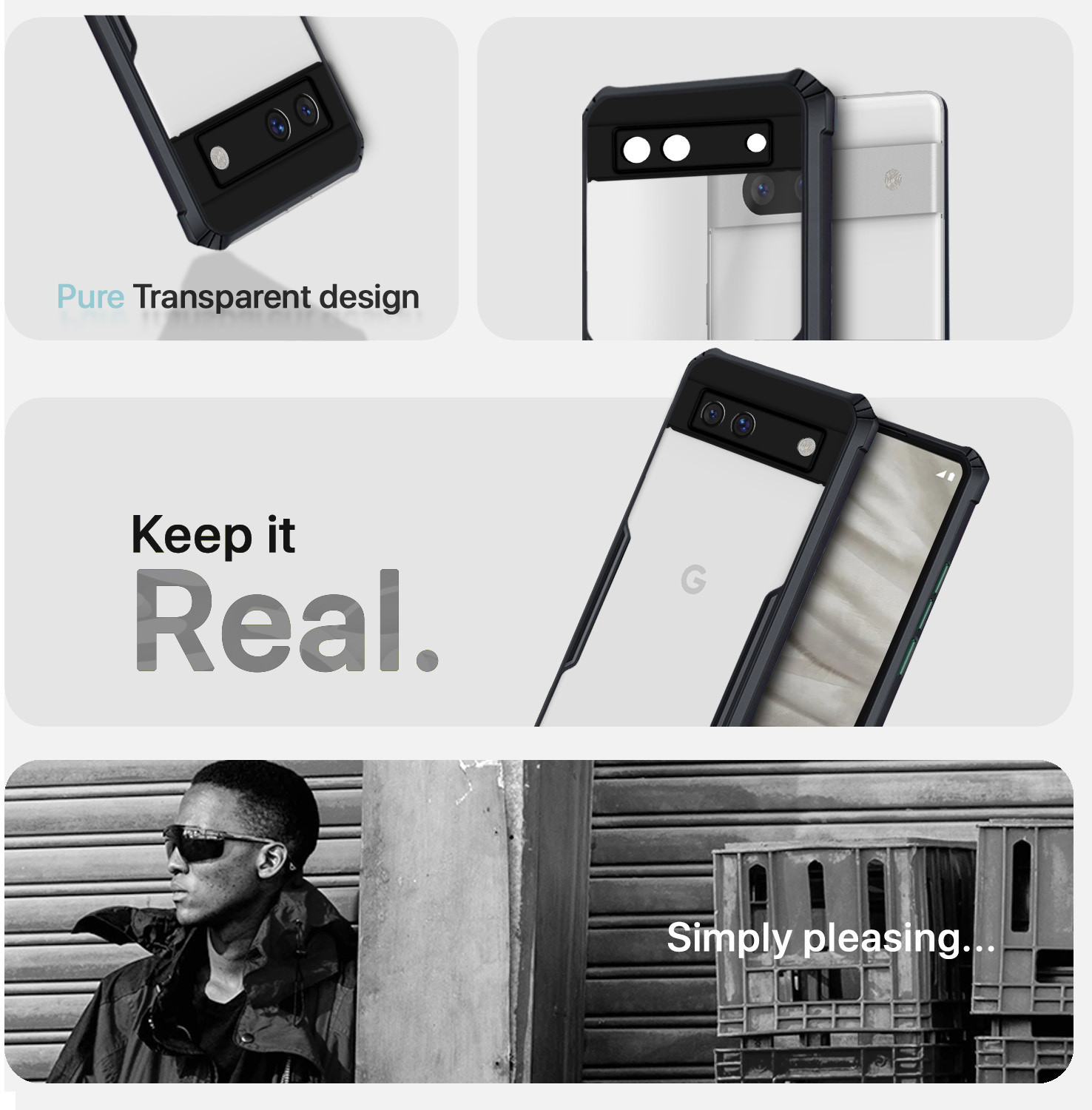 Image of Pikkme Back Cover for Google Pixel 7a