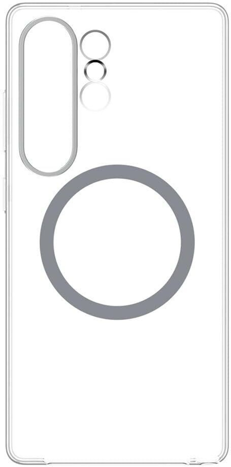 Image of Samsung Back Cover for Samsung Galaxy Official Magnet Clear Case for Galaxy S25 Ultra, Transparent (Transparent, Polycarbonate, Pack of: 1)