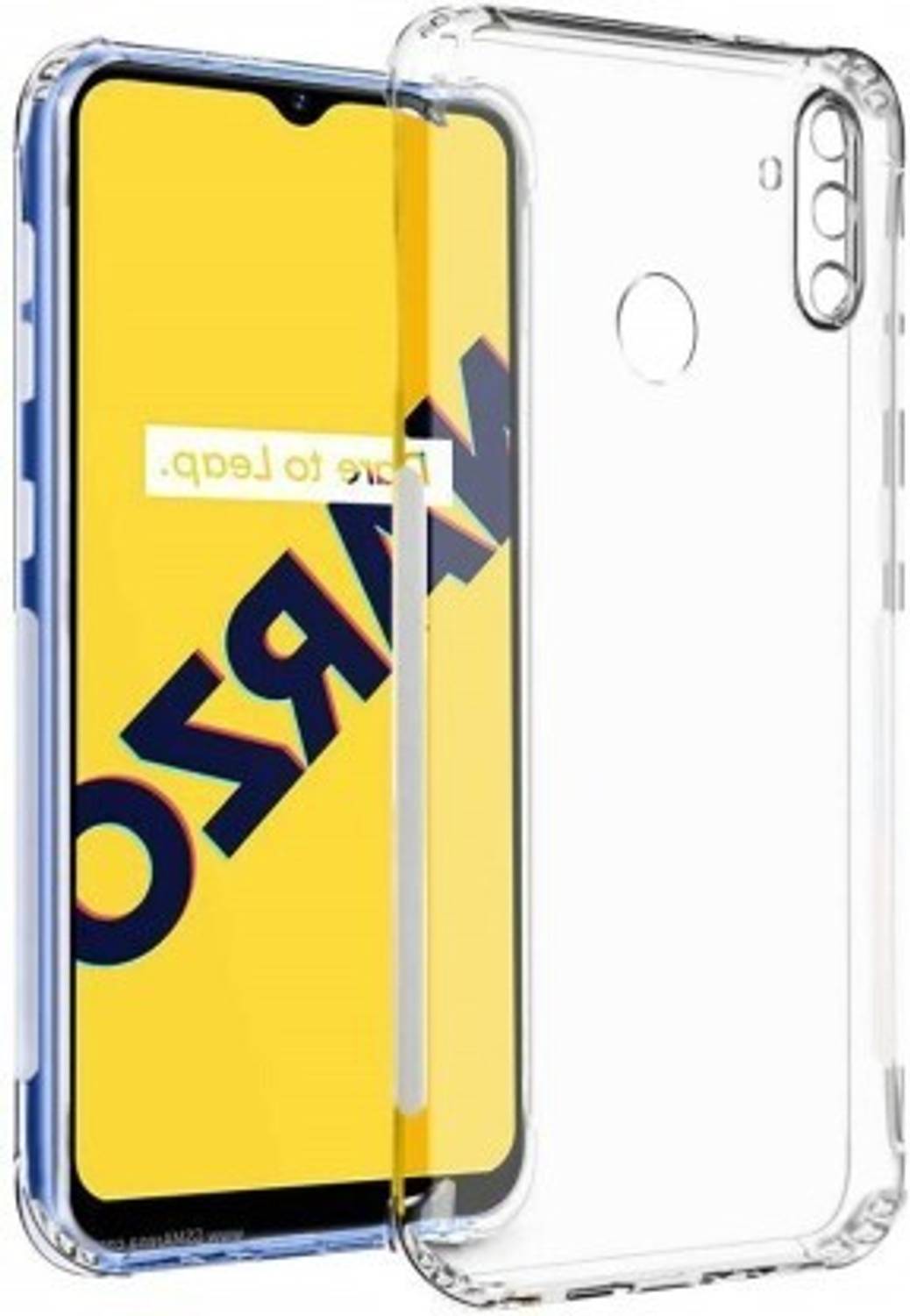 Aarov Back Cover for Realme narzo 10A, Designer Plain Back Cover