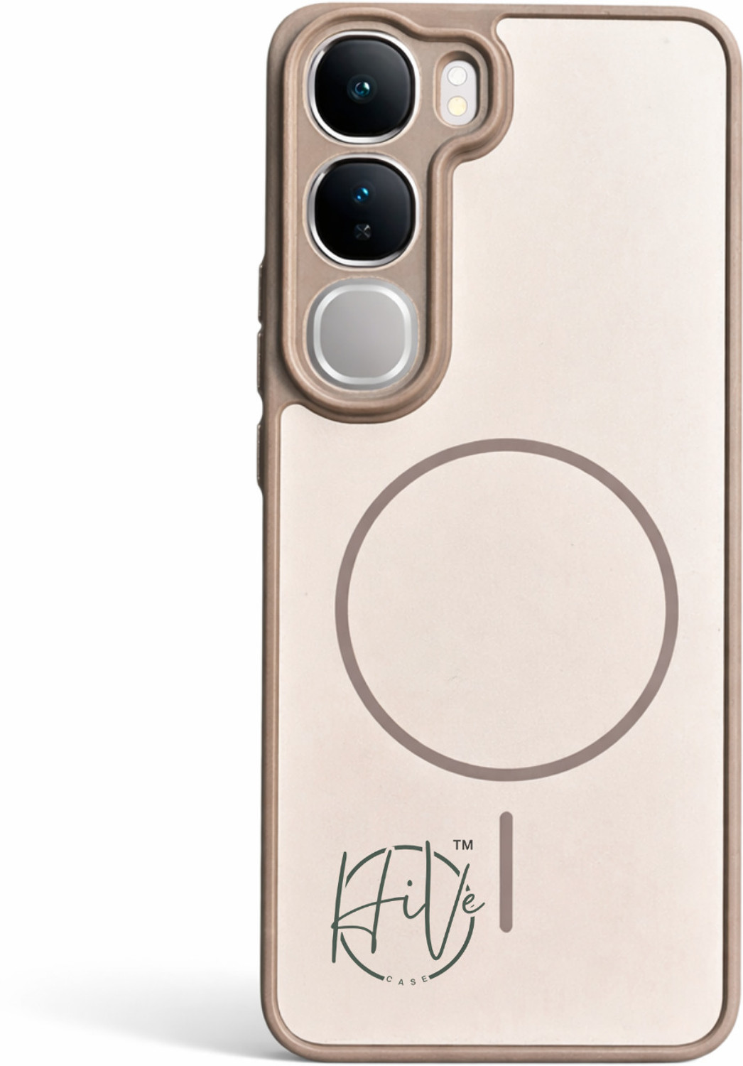 Image of Hive Back Cover for Vivo V40 Lite 5G, vivo Y300 5G (Brown, Grip Case, Silicon, Pack of: 1)