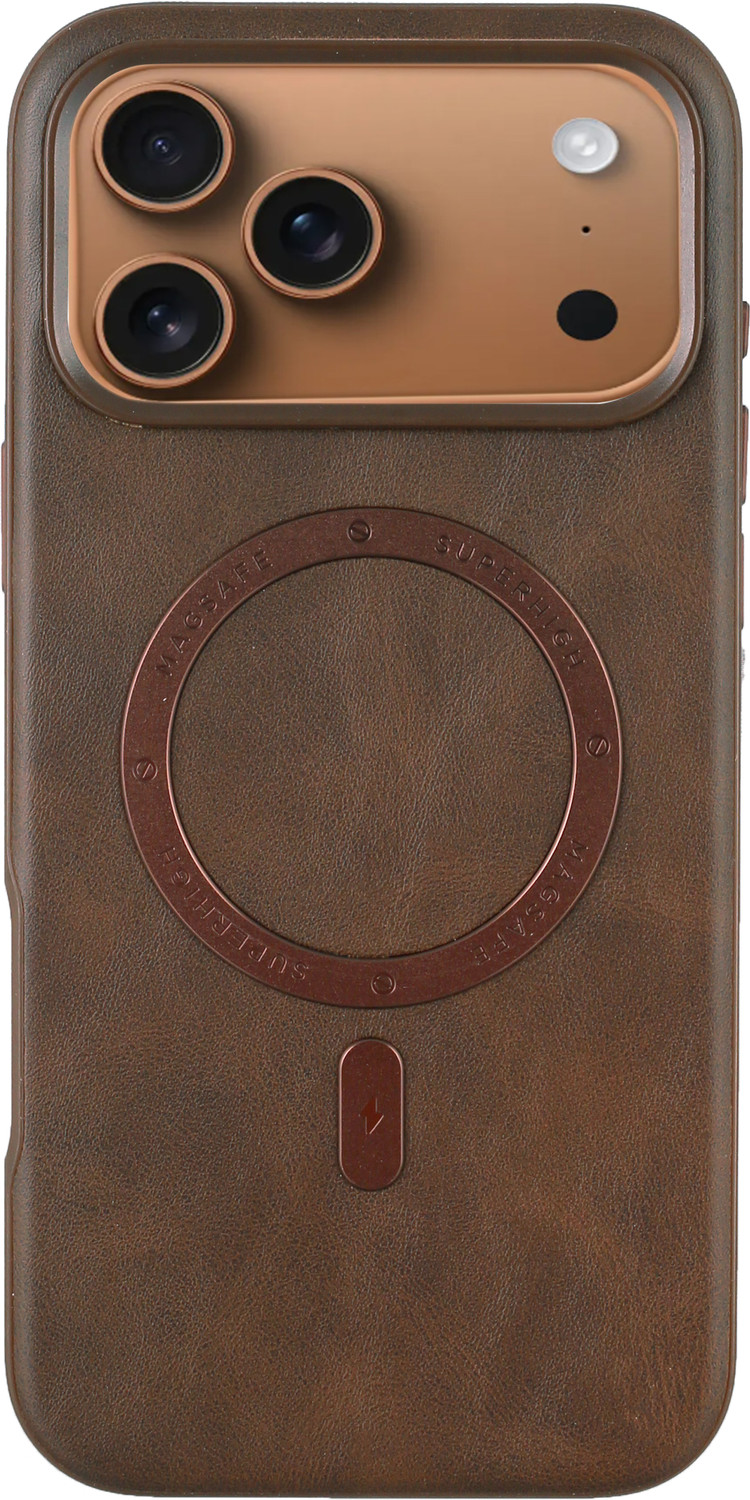 Image of VURIOZZ Back Cover for iPhone 17 Pro Max Premium Full-Grain Leather Magsafe Case Protection & Shockproof