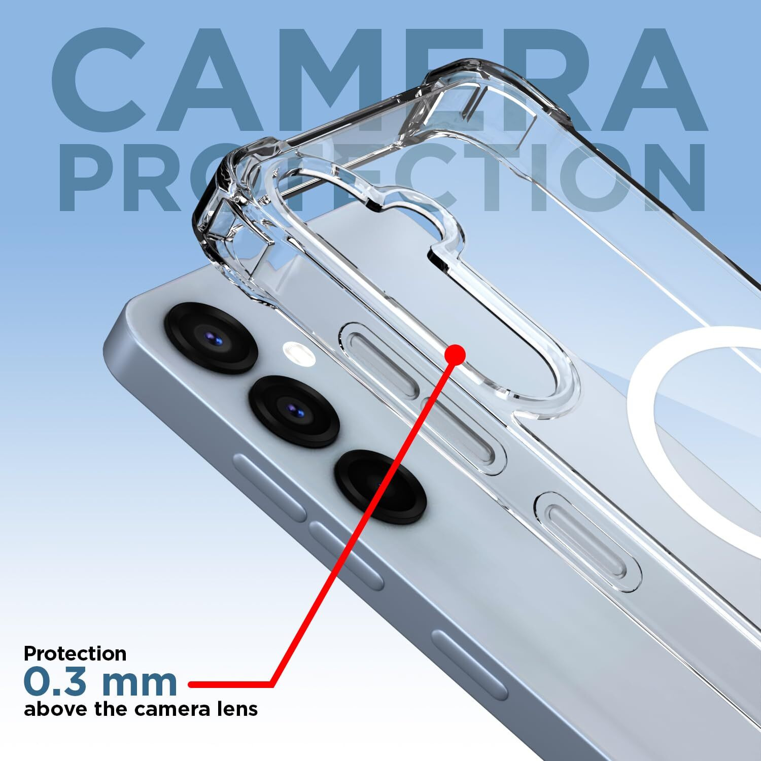 Image of MOBIDEER Back Cover for SAMSUNG Galaxy S24 FE 5G, Magnetic Strong MagSafe Ring Holder