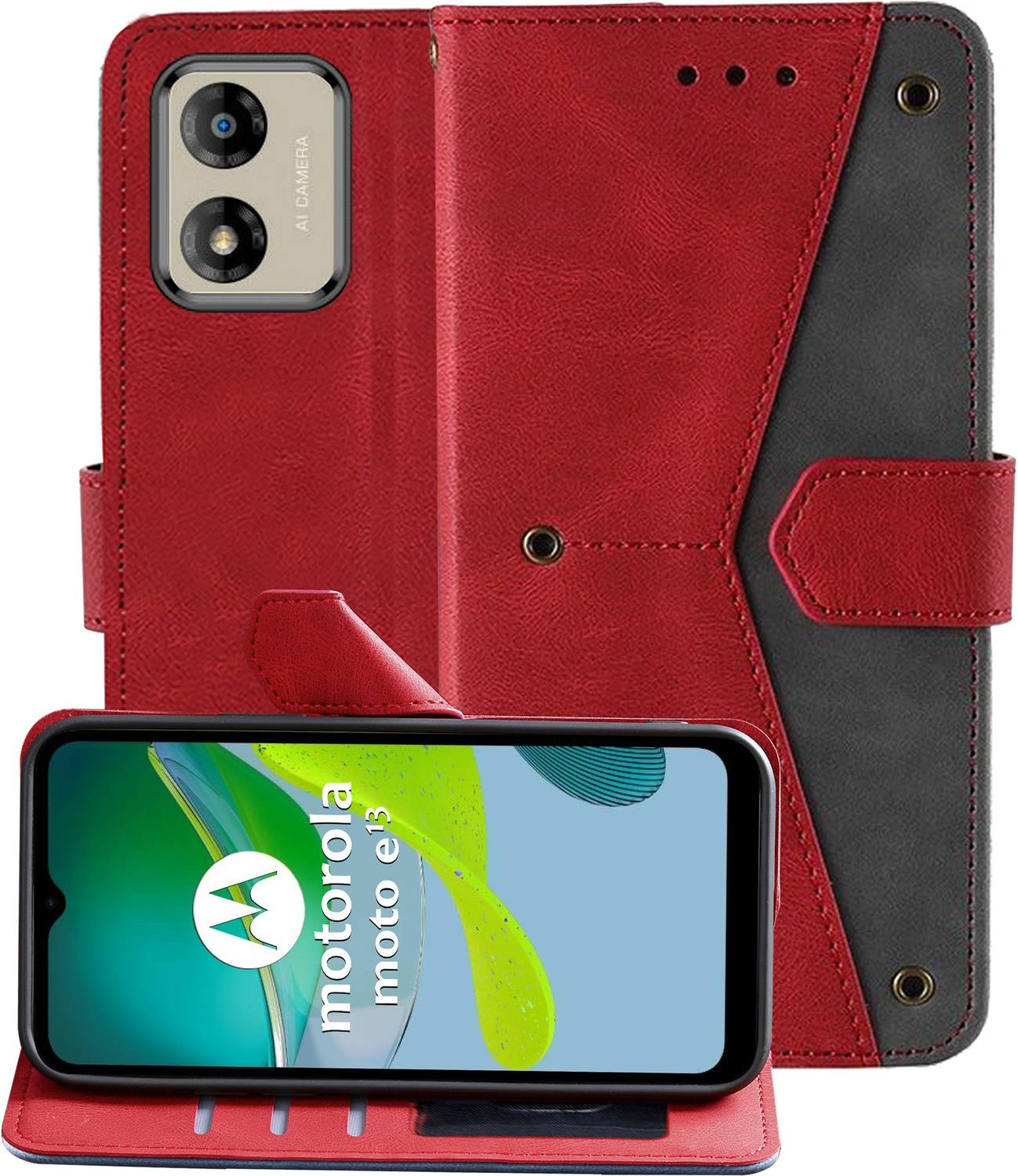 Autofocus Flip Cover for Motorola Moto e13