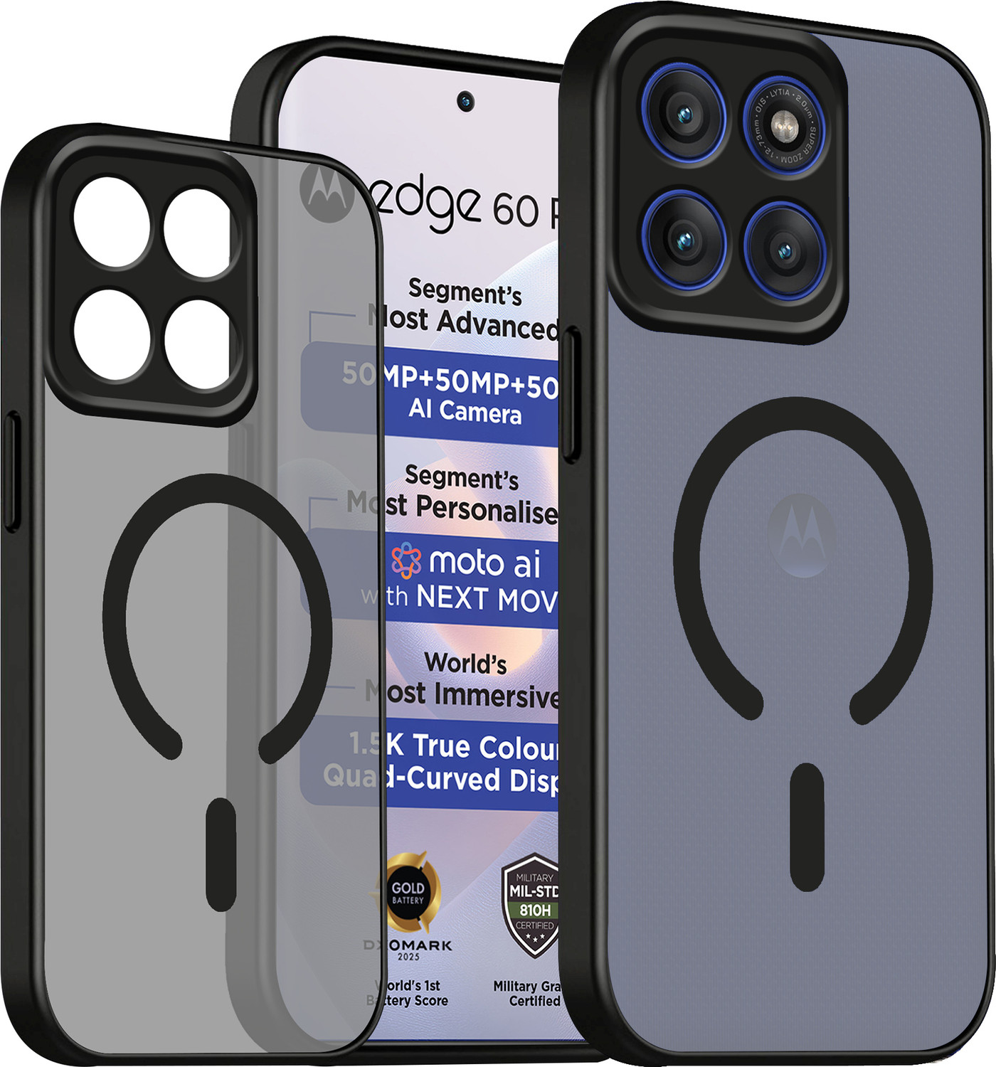 Image of SMARTPOCKET Back Cover for Motorola Edge 60 Pro