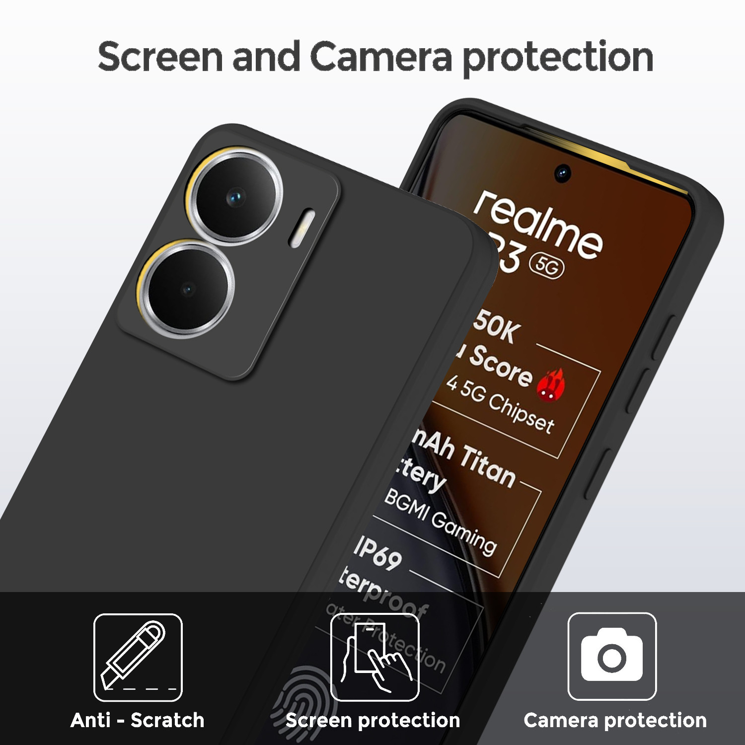 Image of KartV Back Cover for realme P3 5G