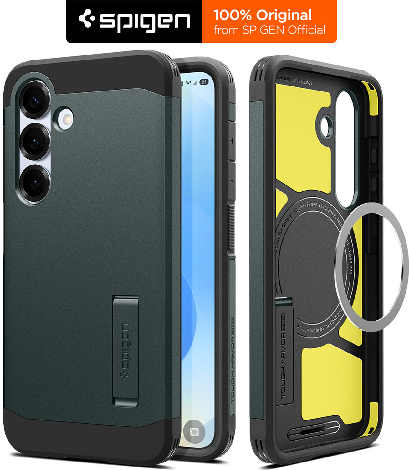 Image of Spigen Tough Armor (AI) MagFit Back Cover for Samsung Galaxy S25 Plus 5G