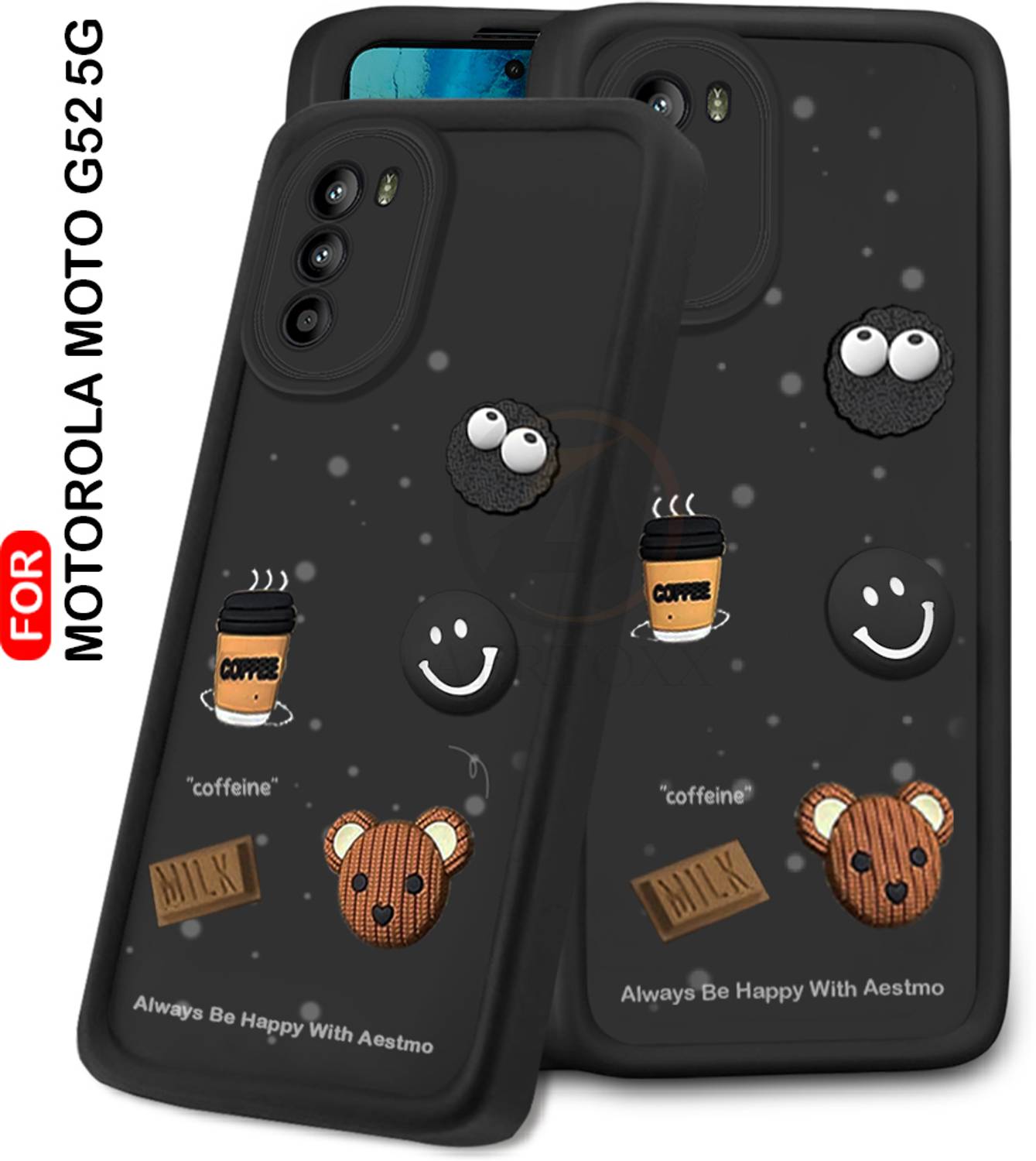 AERTOXX Back Cover for Motorola Moto G52 5G