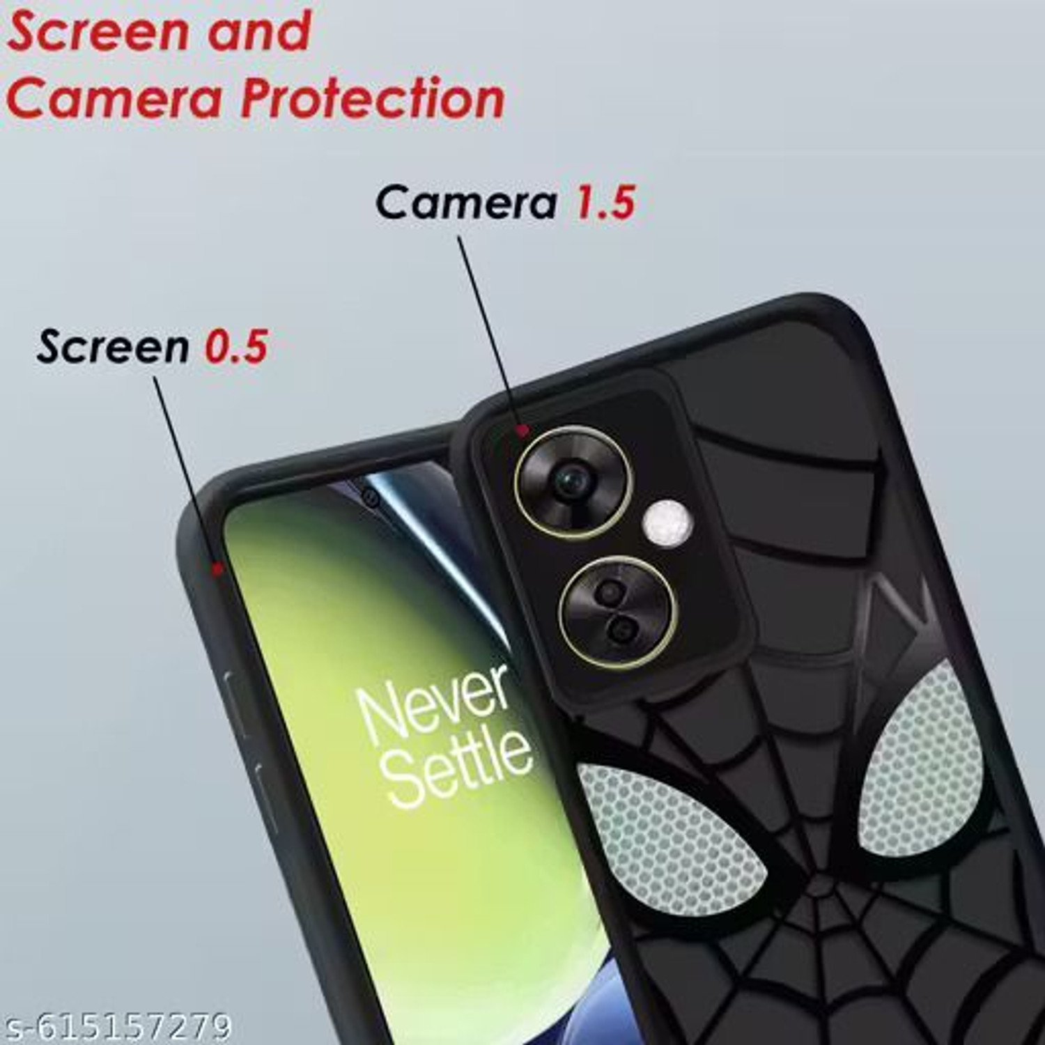 Image of MagicTrap Back Cover for OnePlus Nord CE 3 Lite 5G Spidey Face Mask Case | Soft Silicone | Camera & Body Protection
