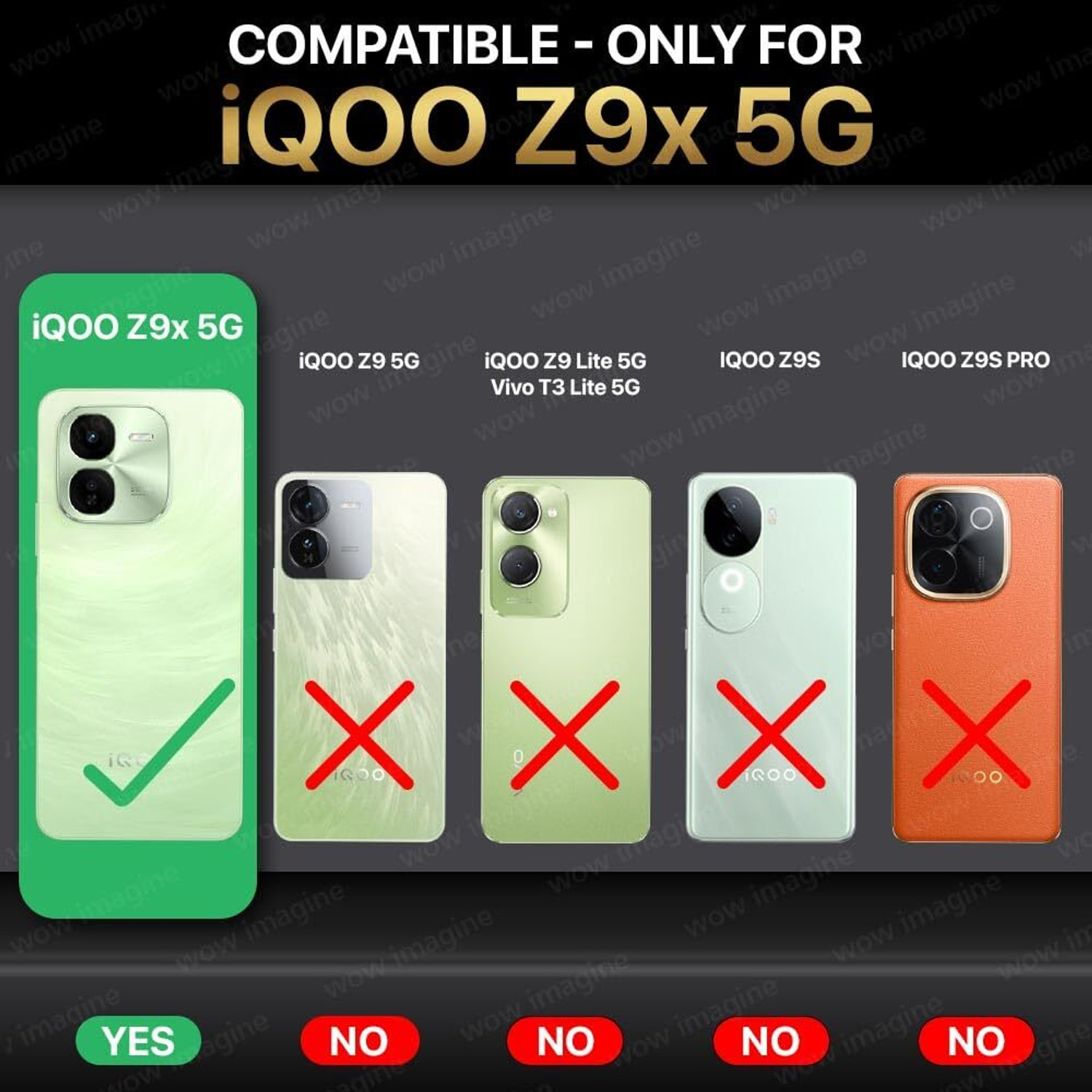 Image of techaspire Back Cover for Iqoo Z9X 5G Back Cover