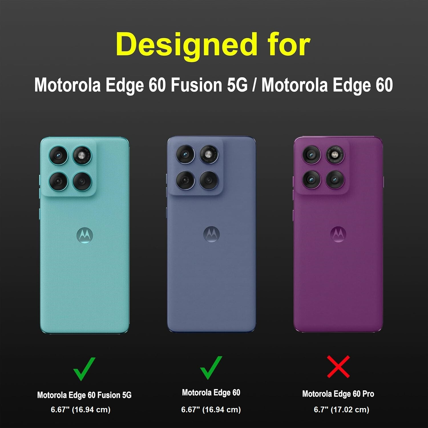 Image of SYOTT Back Cover for MOTOROLA Edge 60, MOTOROLA Edge 60 5G