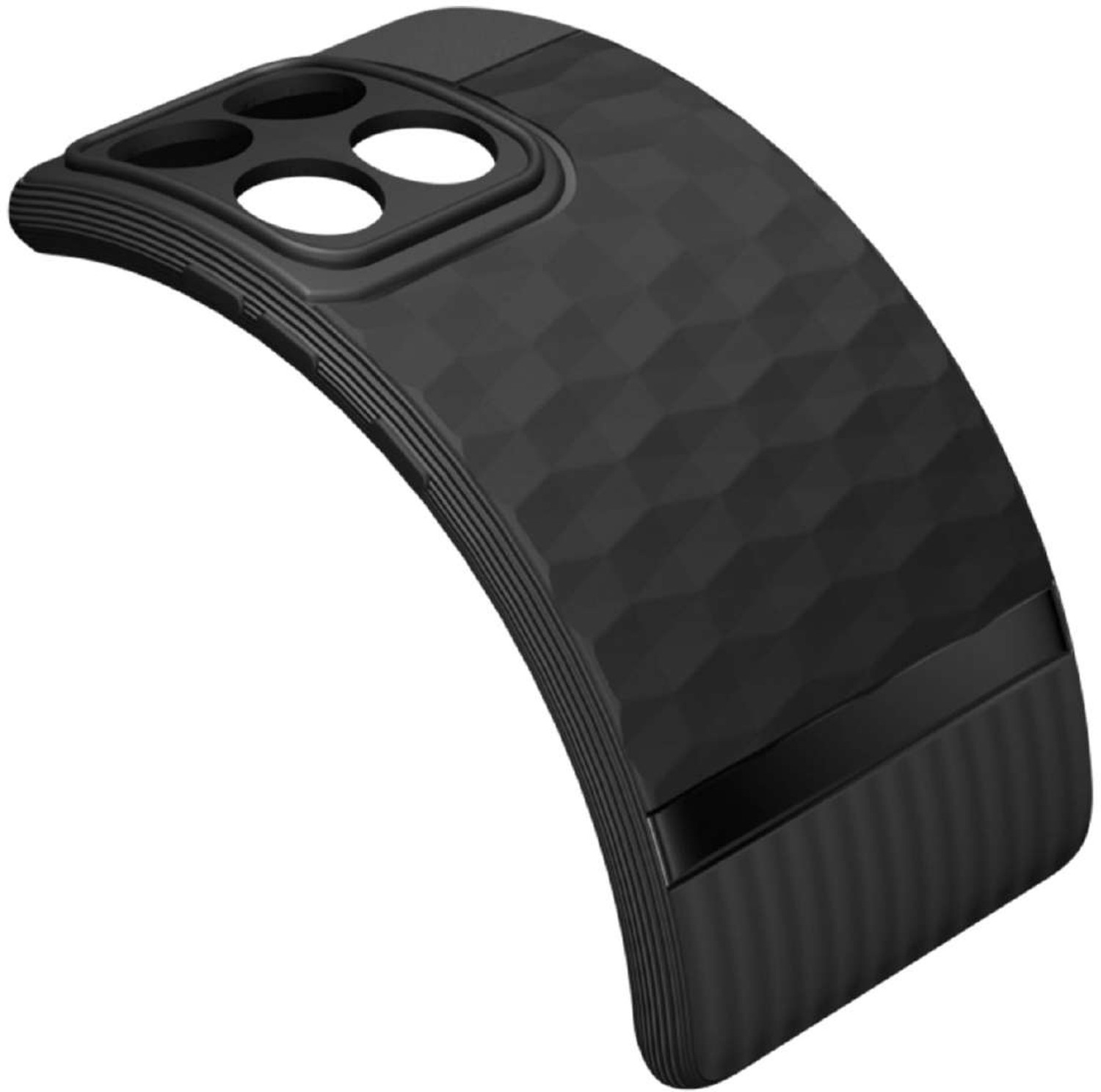 Image of KartV Back Cover for MOTOROLA Edge 60 Fusion 5G (Black, Camera Bump Protector, Silicon, Rubber, Cloth, Pack of: 1)