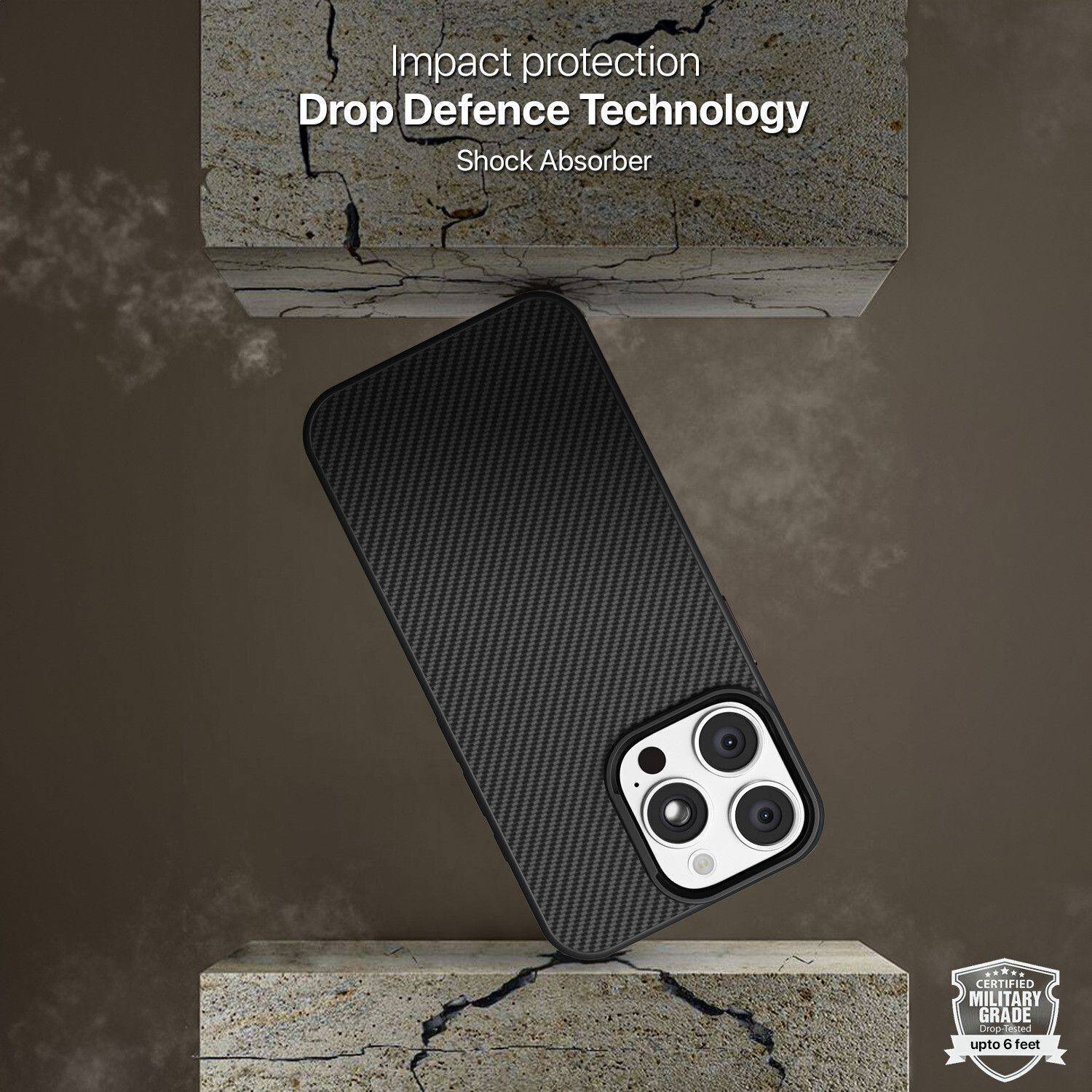 Gripp Back Cover for iPhone 16 Pro Max Black - Image 3