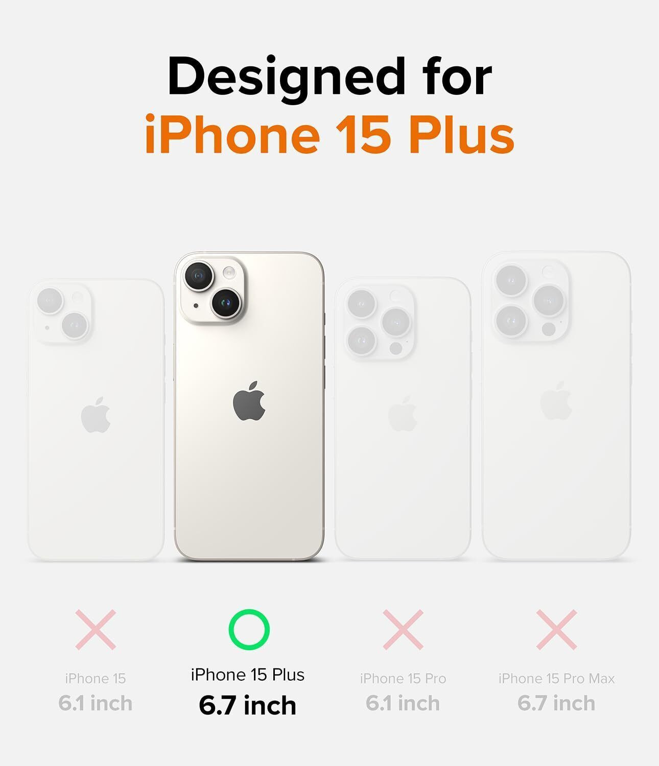 Image of Ringke Back Cover for Apple iPhone 15 Plus