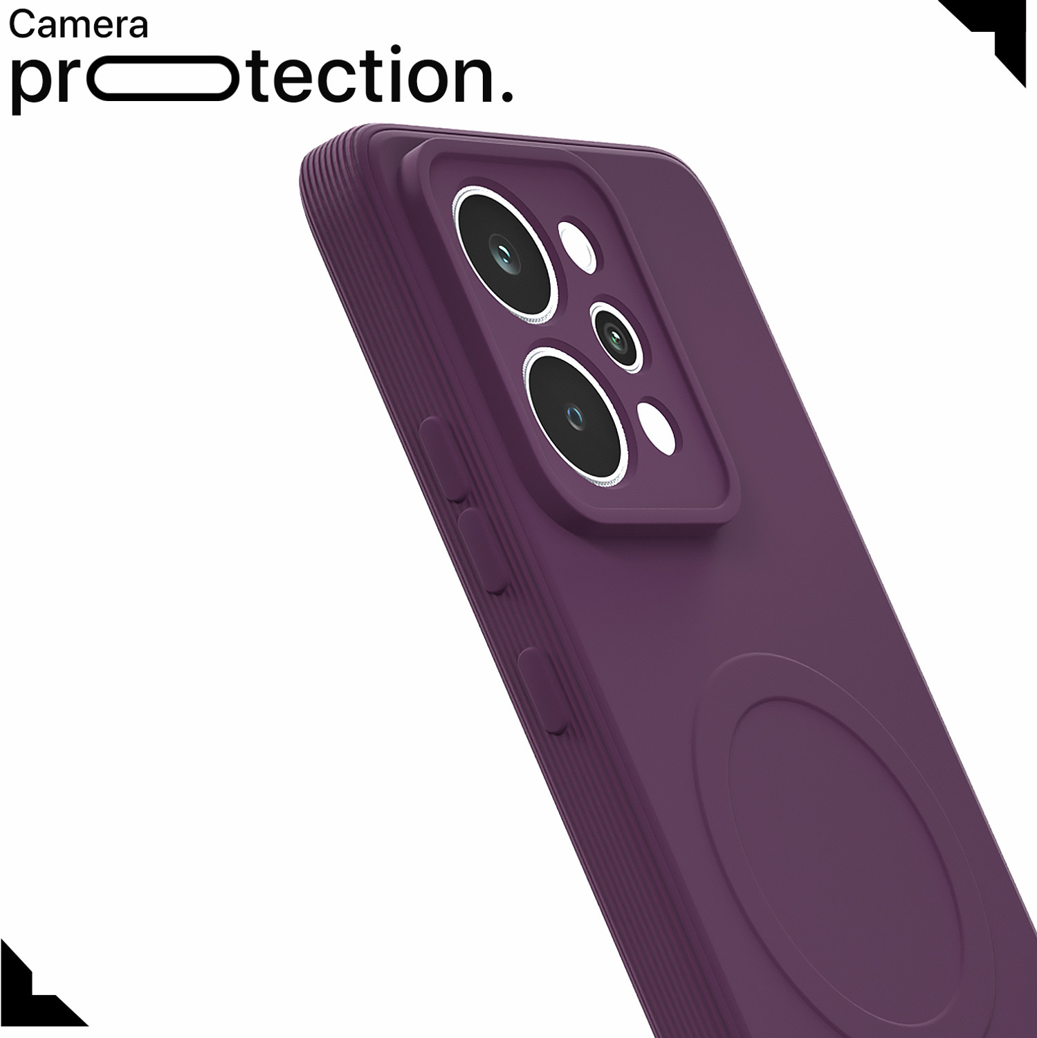 Image of Flipkart SmartBuy Back Cover for Realme P4 Power 5G (Purple, Grip Case, Silicon, Pack of: 1)
