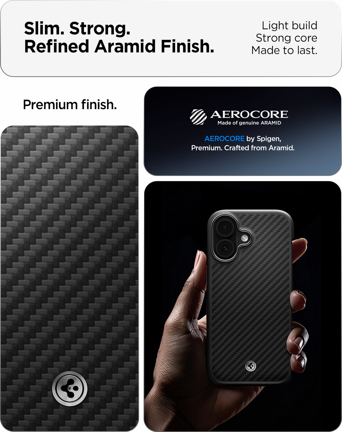 Image of Spigen Enzo Aramid T Back Cover for iPhone 17