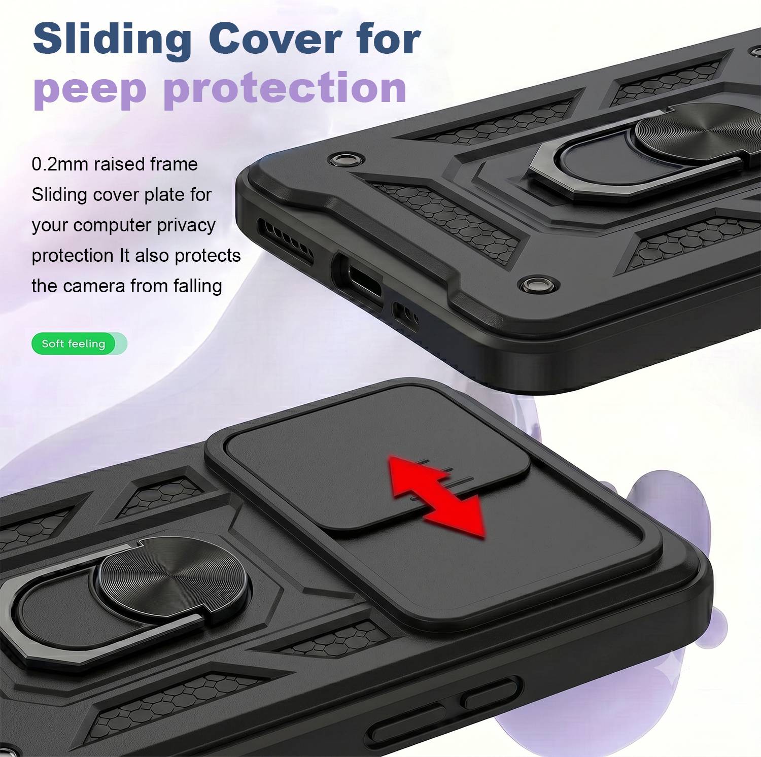 CRAFTIFY Back Cover for Samsung Galaxy S23 Fe 5G Black - Image 5