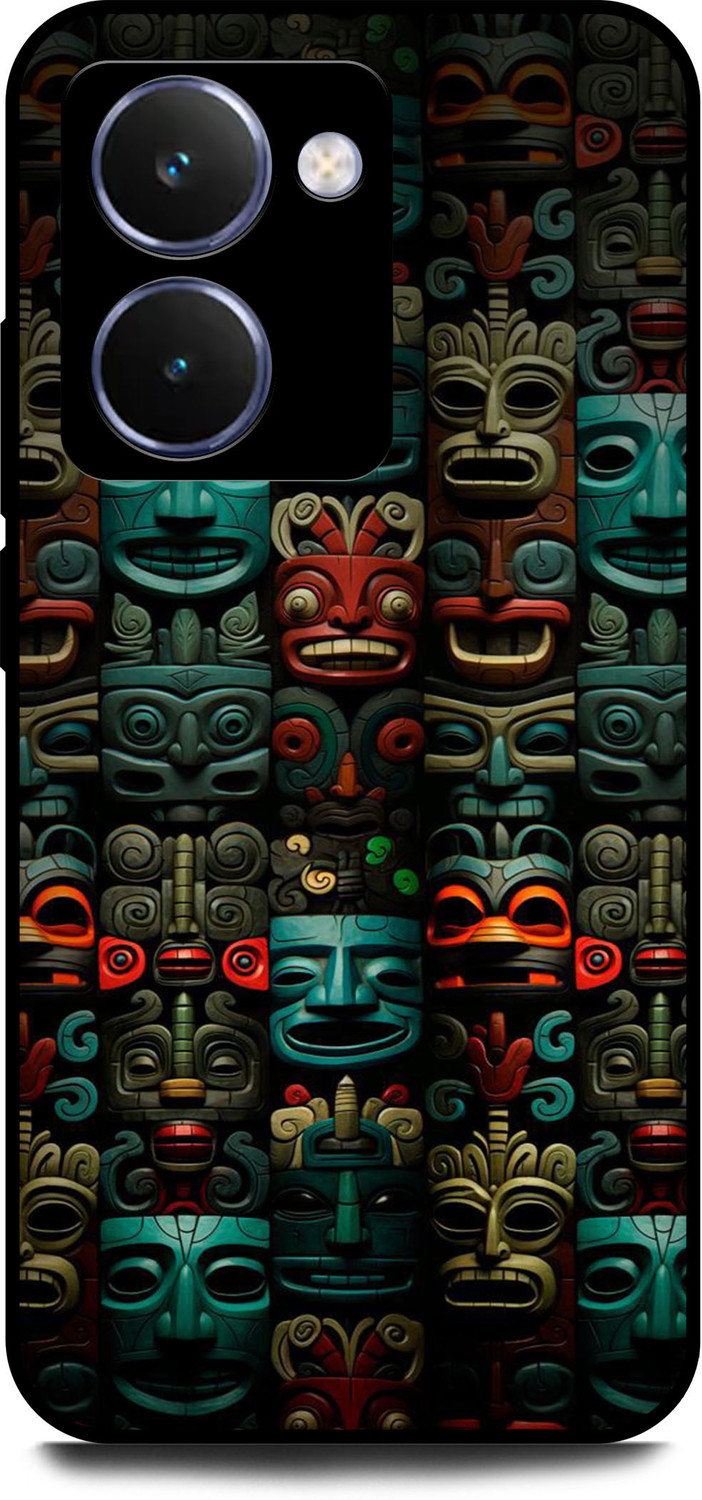 Image of KEYCENT Back Cover for Realme P3 Ultra 5G (MASK FACE, COLORFUL, ART, TEXTURE, ABSTRACT